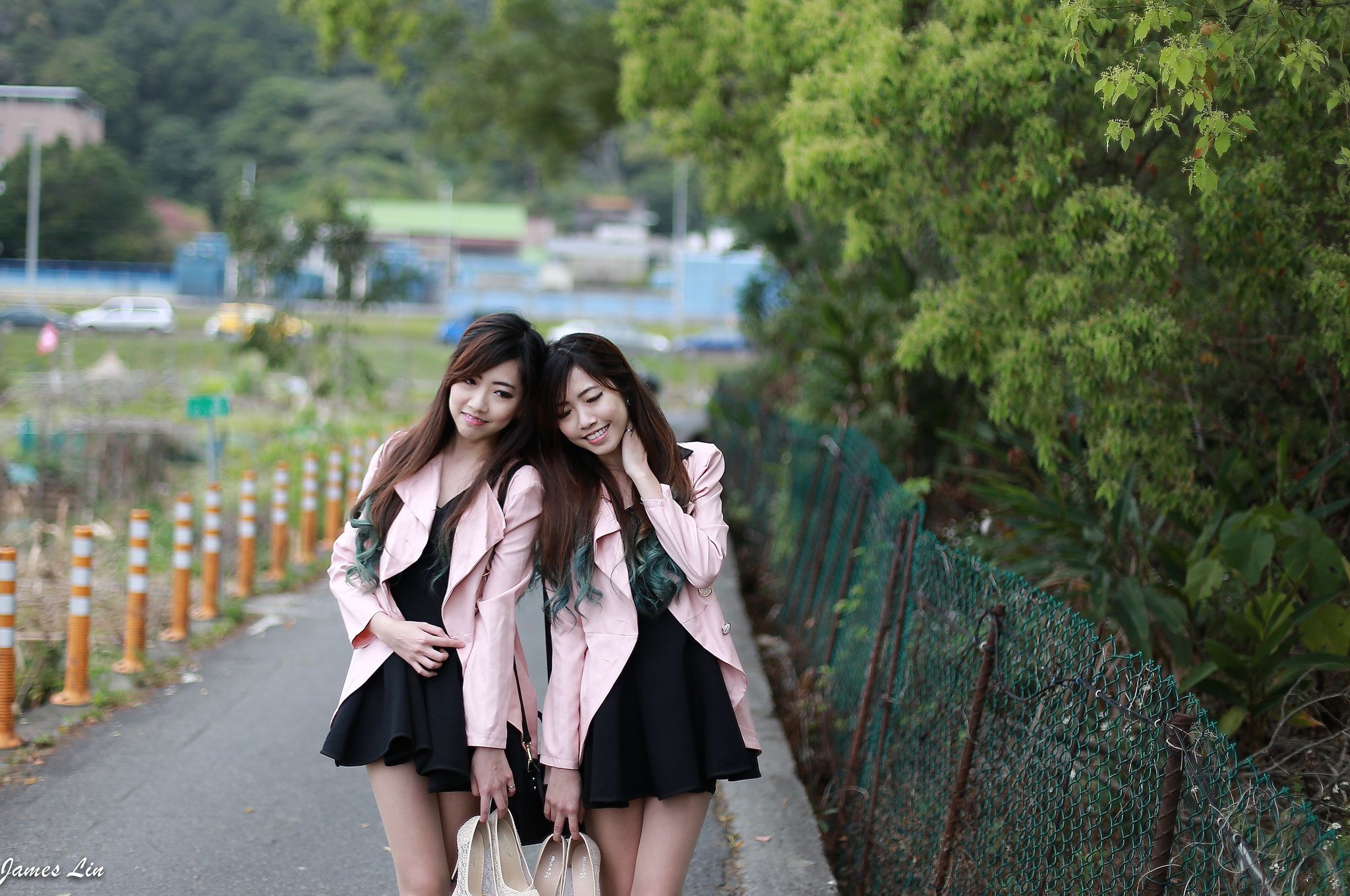 极品清纯甜美台湾双胞胎姐妹花清新外拍-图21