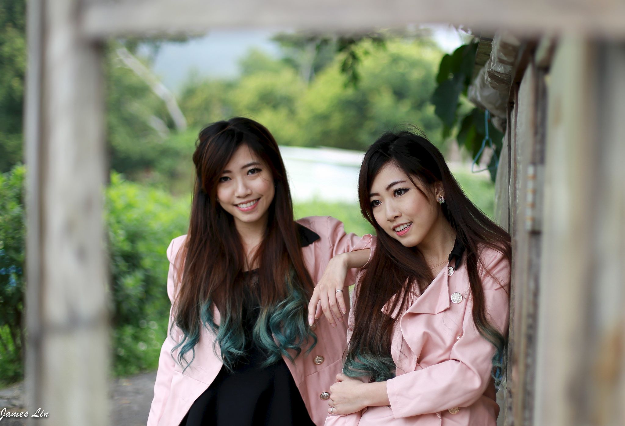 极品清纯甜美台湾双胞胎姐妹花清新外拍-图29