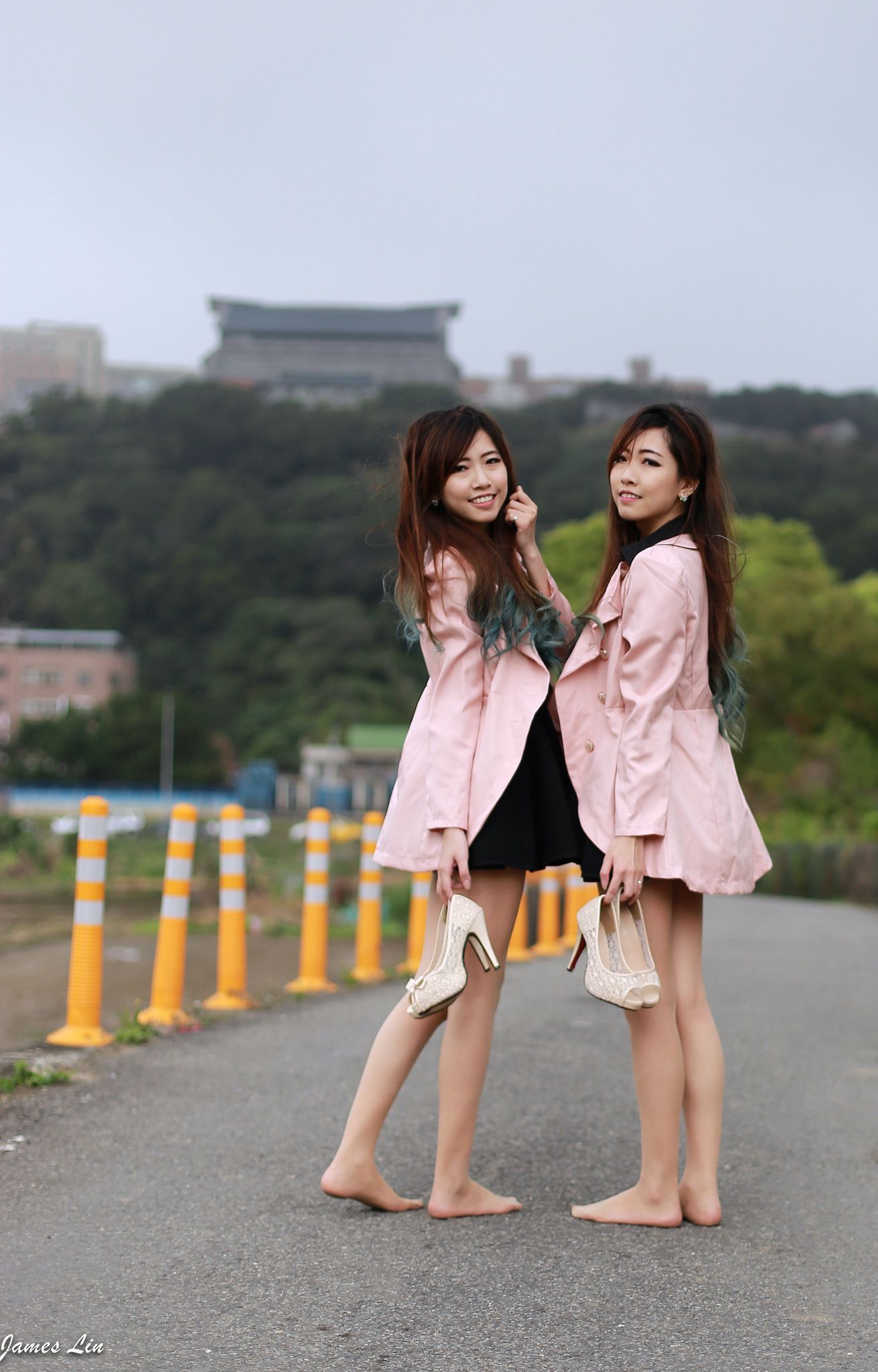 极品清纯甜美台湾双胞胎姐妹花清新外拍-图32