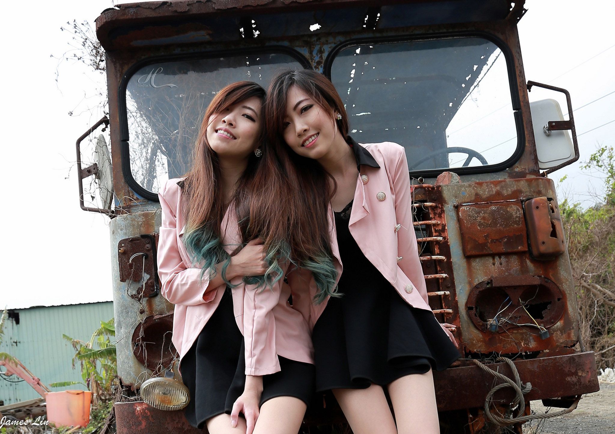 极品清纯甜美台湾双胞胎姐妹花清新外拍-图43