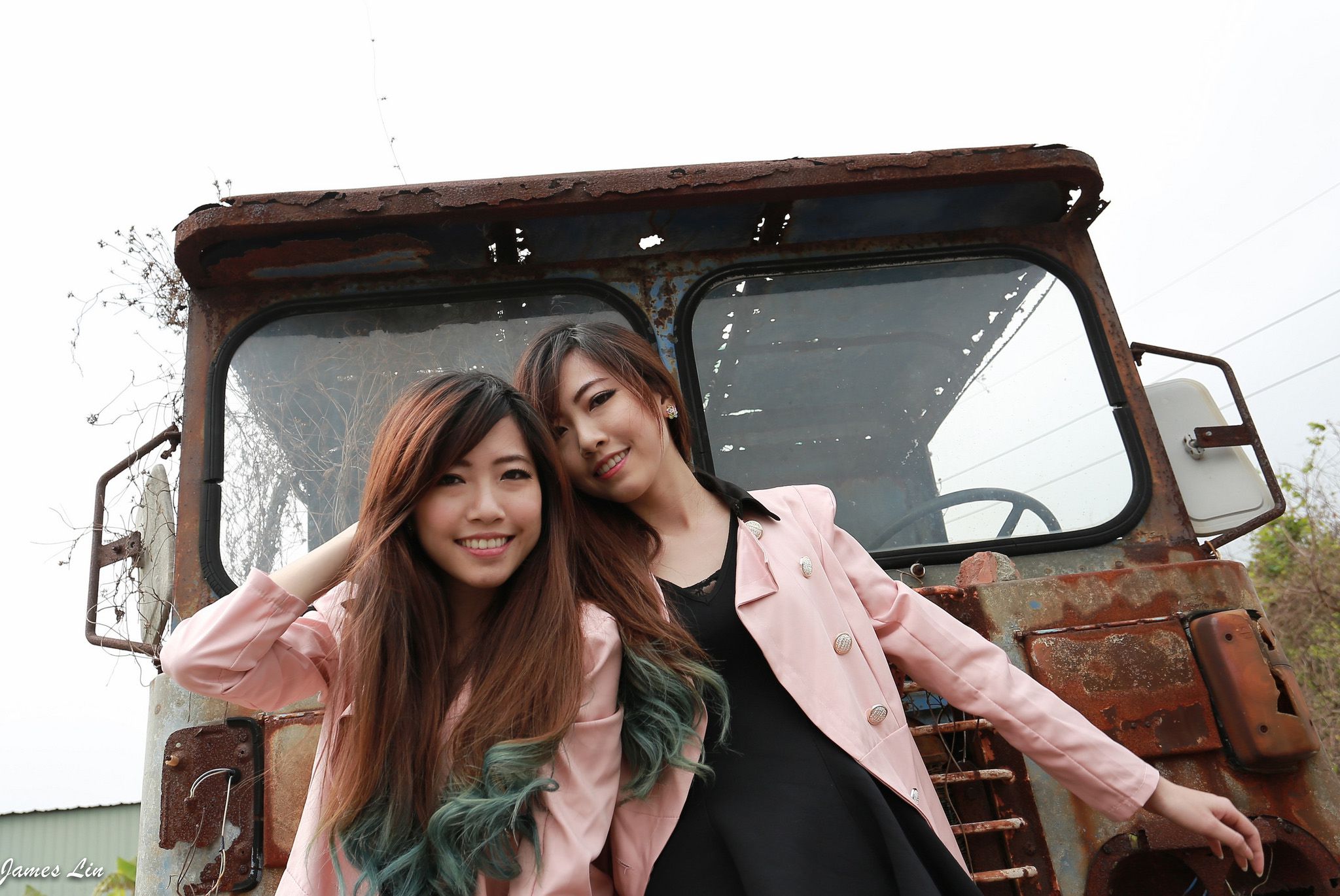 极品清纯甜美台湾双胞胎姐妹花清新外拍-图47