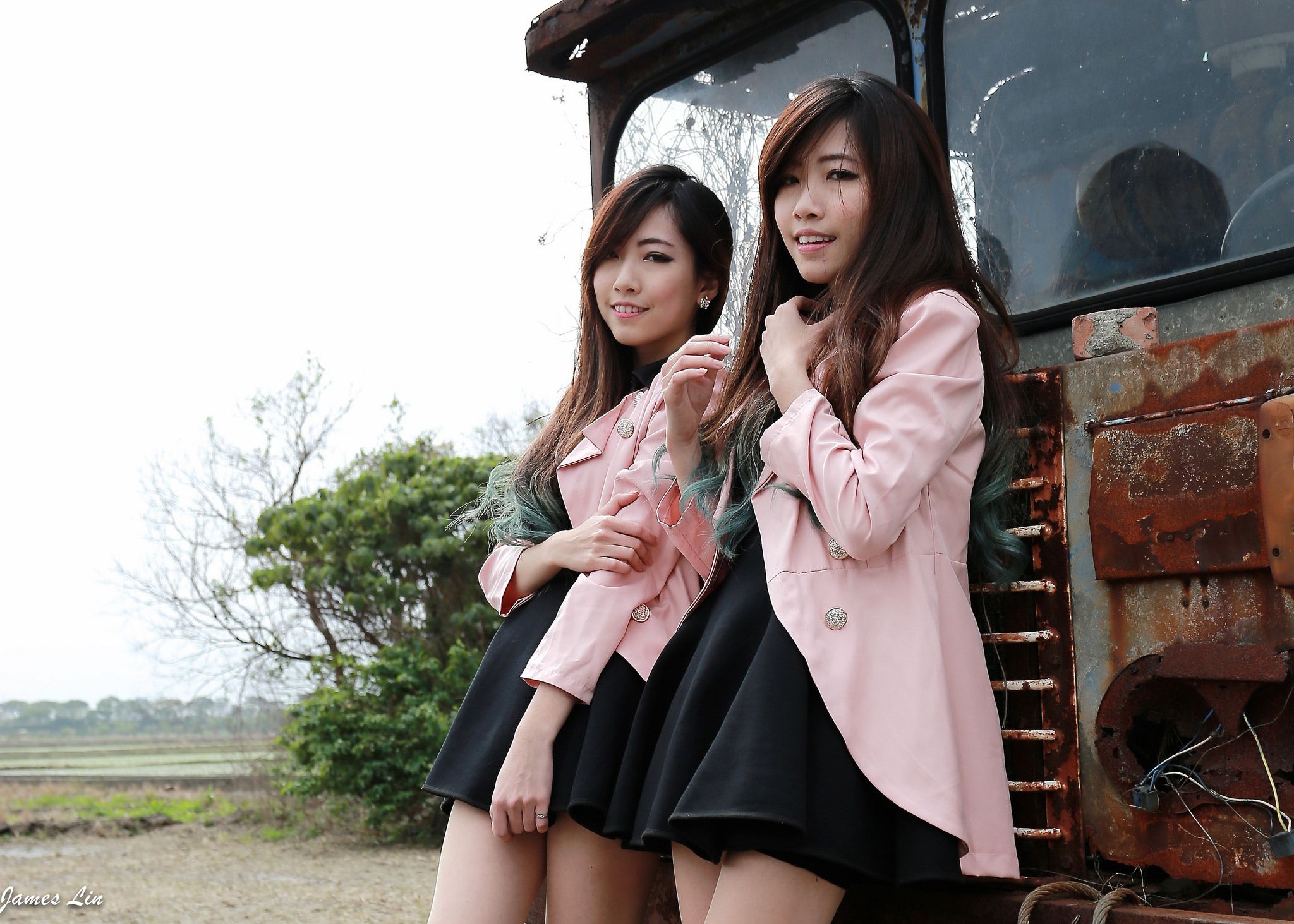 极品清纯甜美台湾双胞胎姐妹花清新外拍-图50