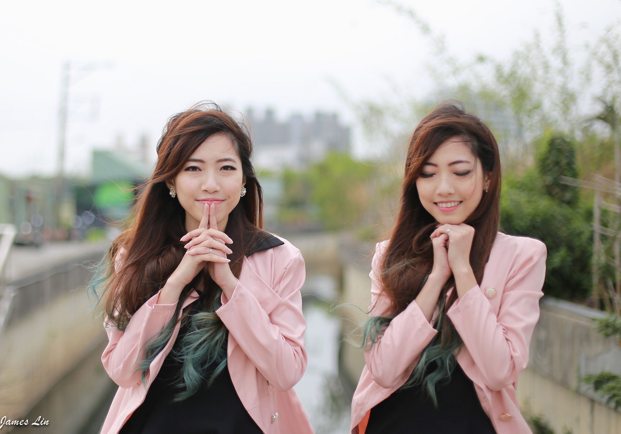 极品清纯甜美台湾双胞胎姐妹花清新外拍-图60