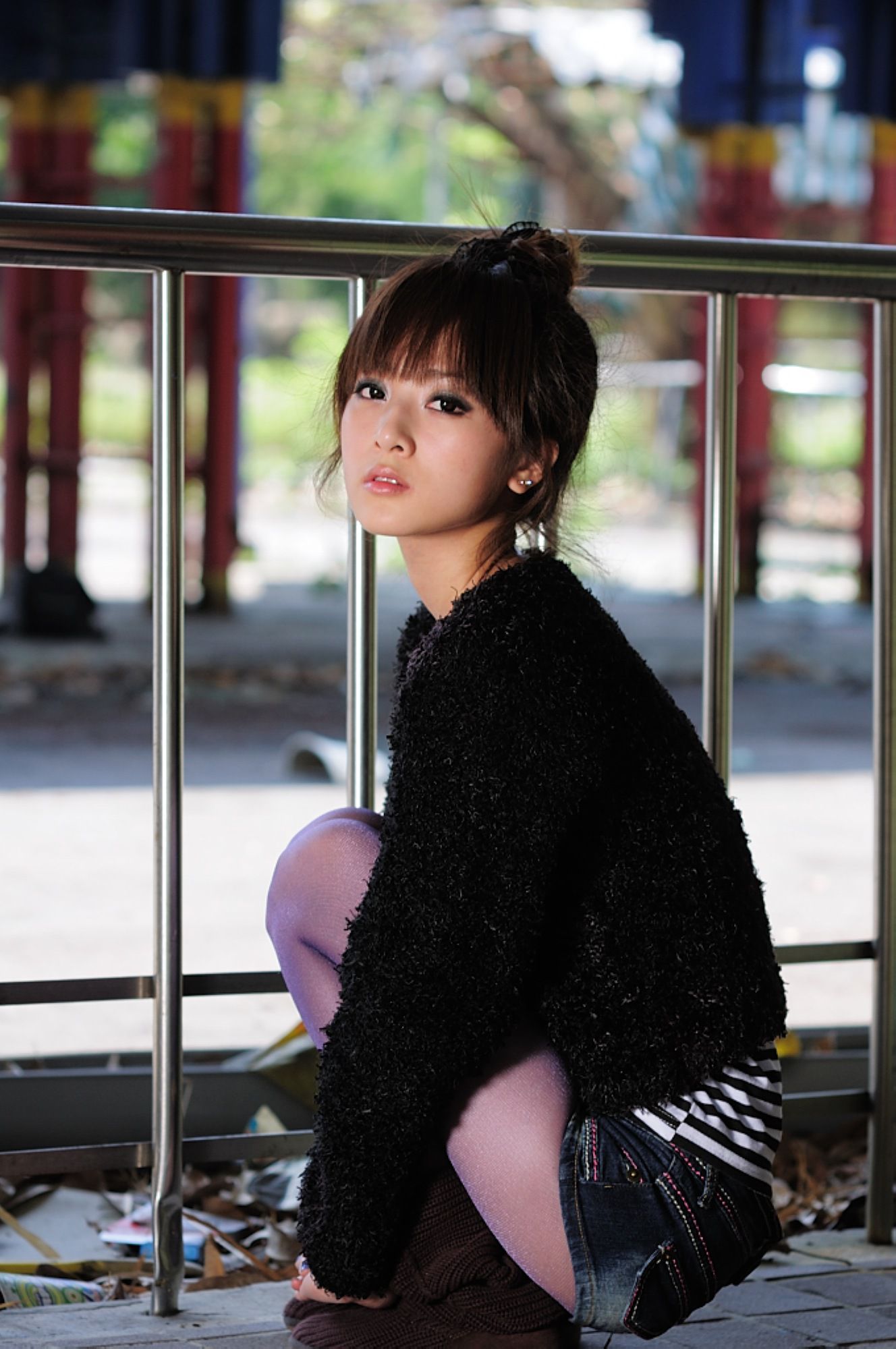 台湾网络红人果子MM《兒童交通博物館街拍》-图12