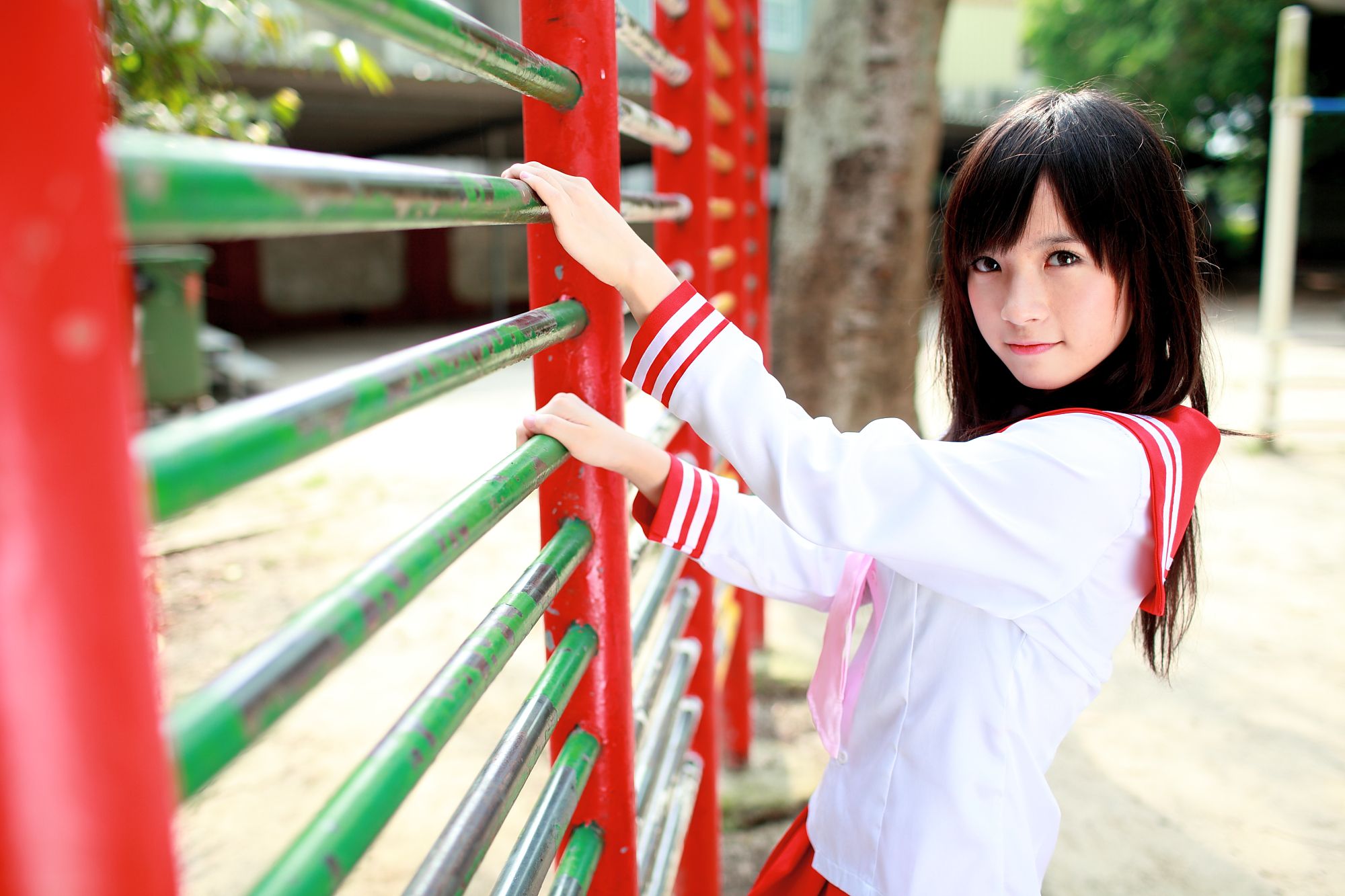 台湾美少女小敬/虞成敬《4套小清新外拍图片》写真合集-图13