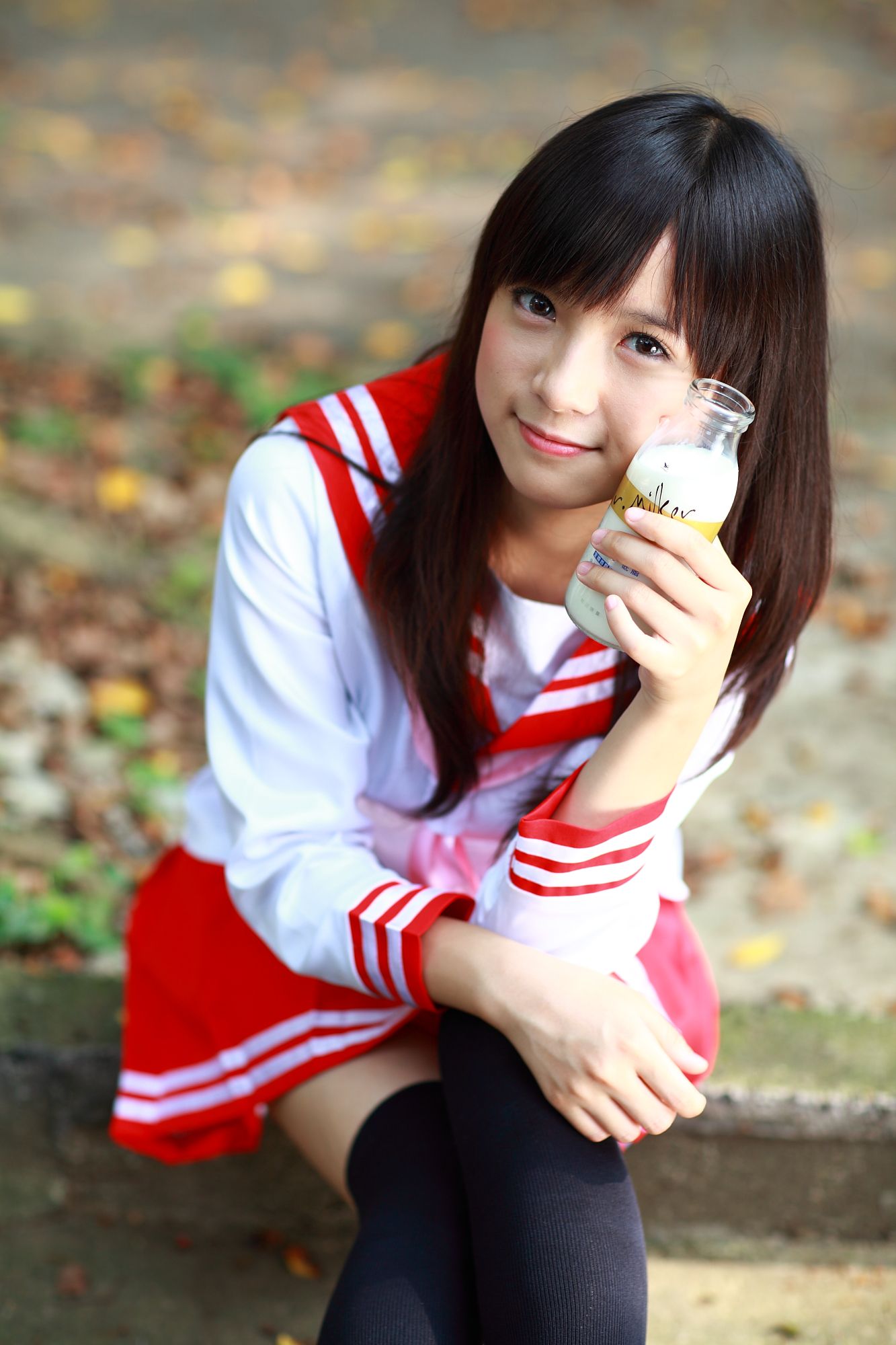 台湾美少女小敬/虞成敬《4套小清新外拍图片》写真合集-图17