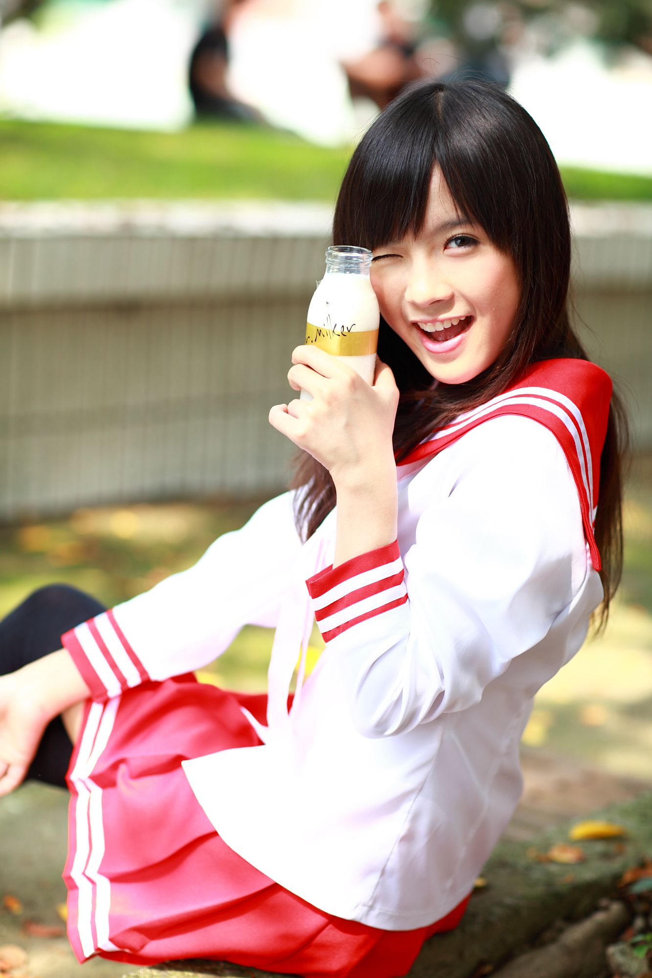 台湾美少女小敬/虞成敬《4套小清新外拍图片》写真合集-图19