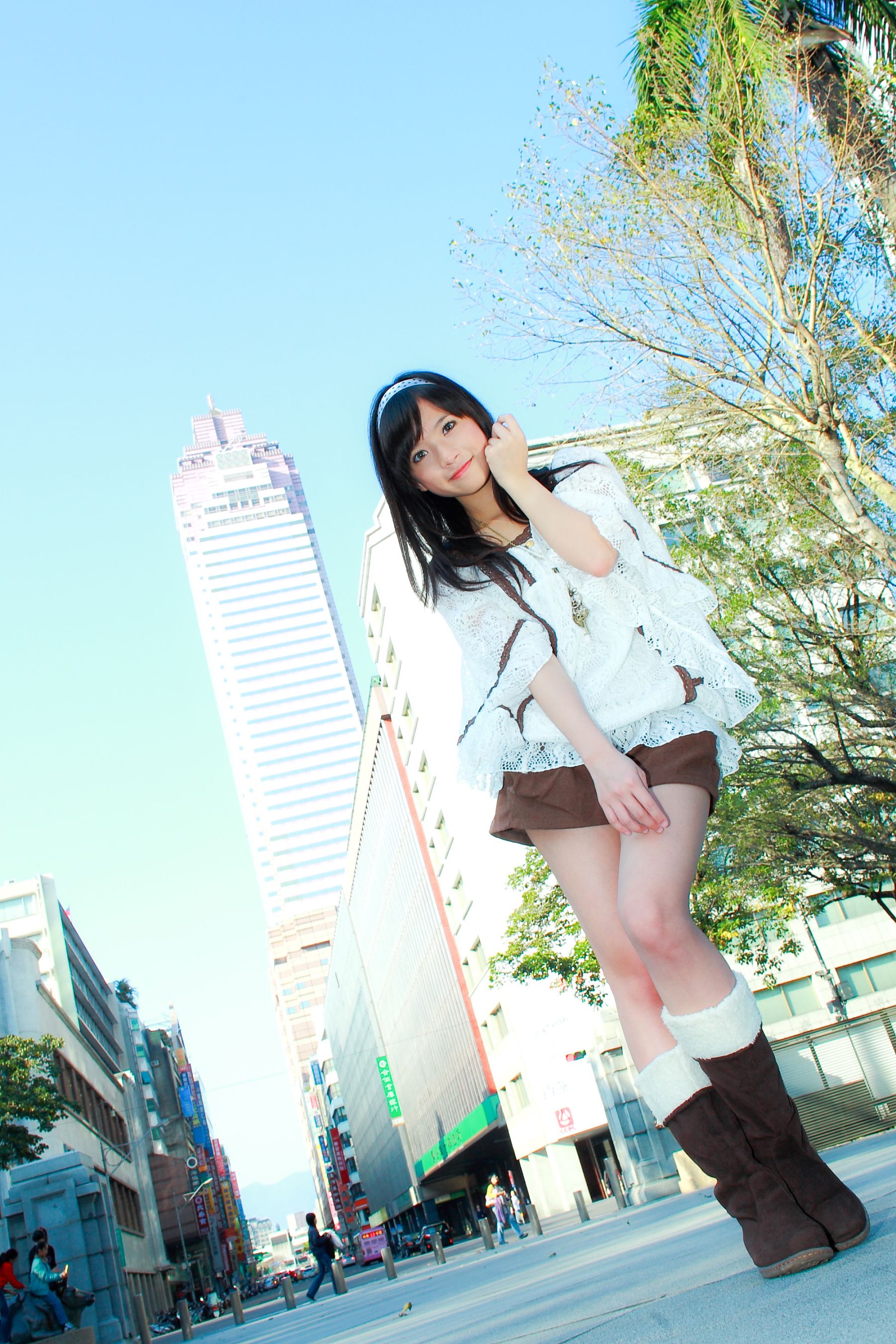 台湾美少女小敬/虞成敬《4套小清新外拍图片》写真合集-图28