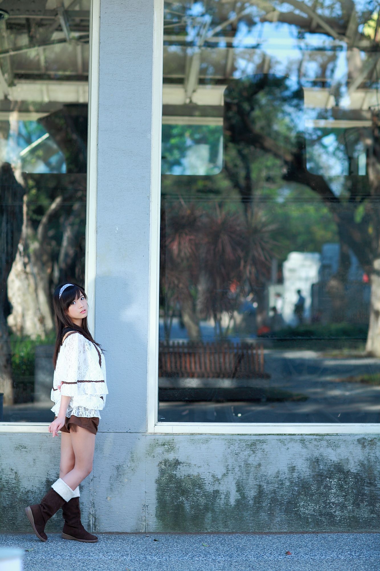 台湾美少女小敬/虞成敬《4套小清新外拍图片》写真合集-图30