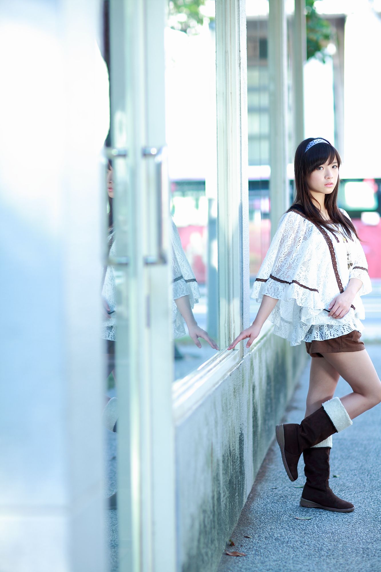 台湾美少女小敬/虞成敬《4套小清新外拍图片》写真合集-图32