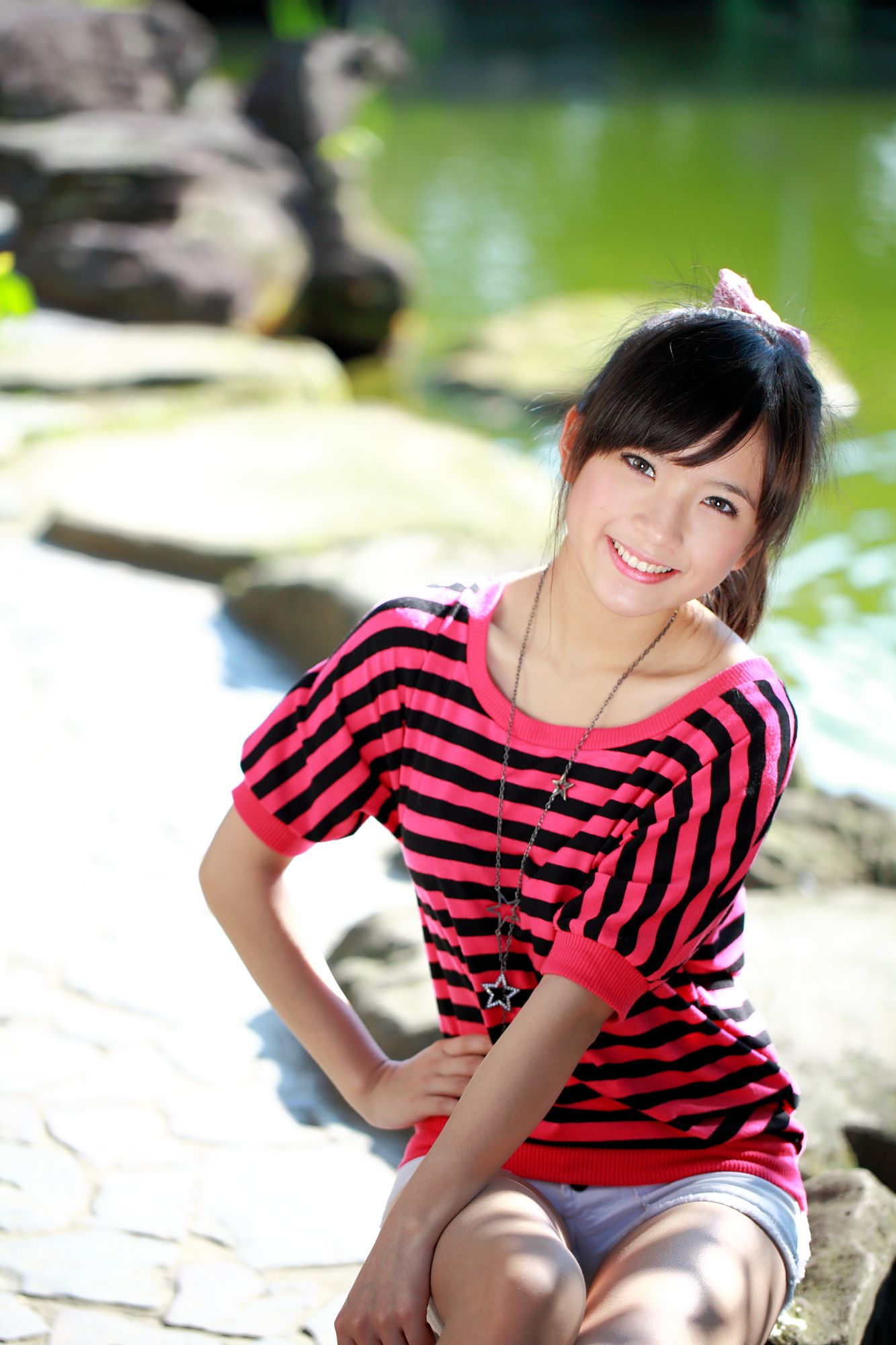 台湾美少女小敬/虞成敬《4套小清新外拍图片》写真合集-图37