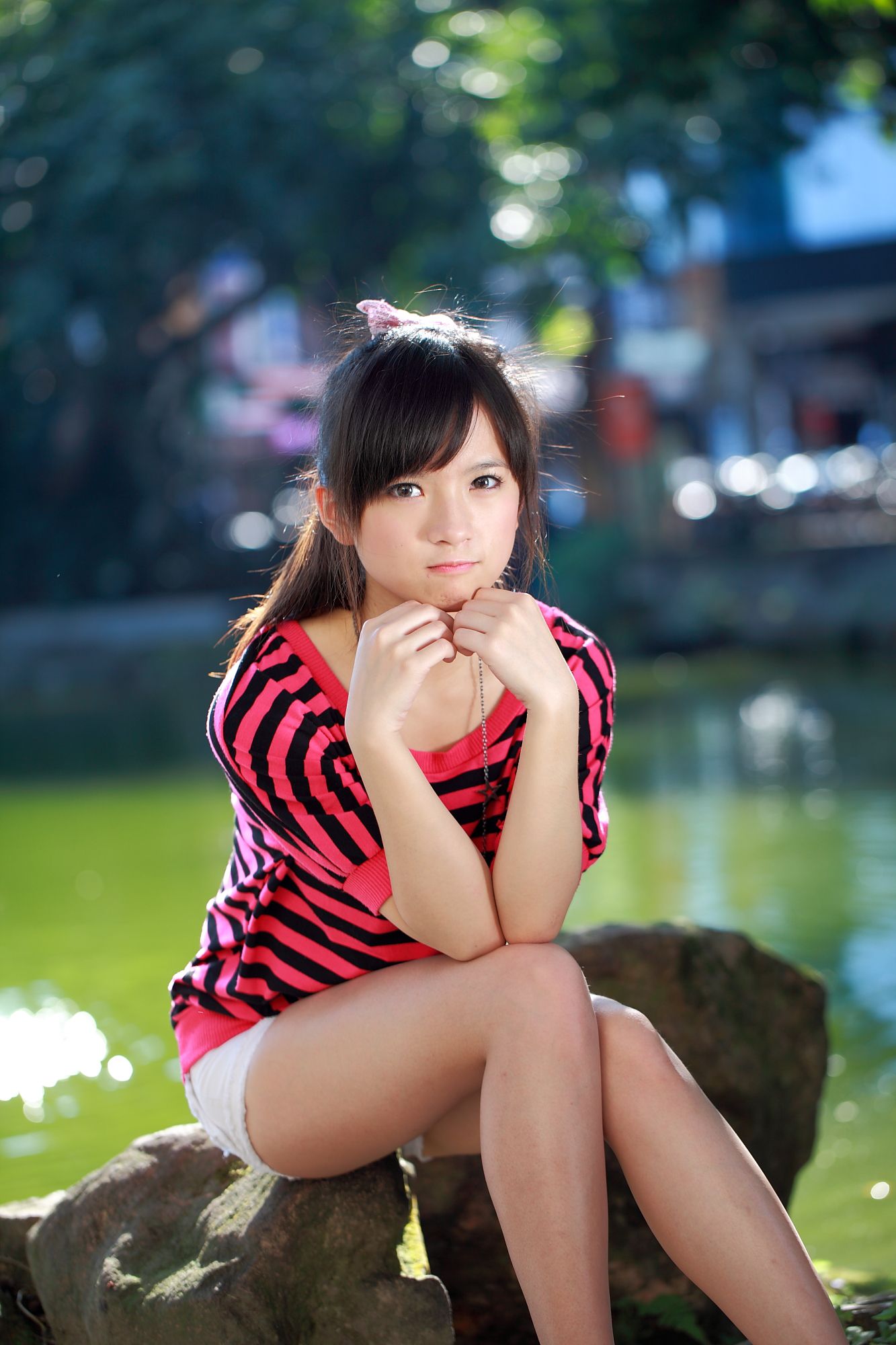 台湾美少女小敬/虞成敬《4套小清新外拍图片》写真合集-图39