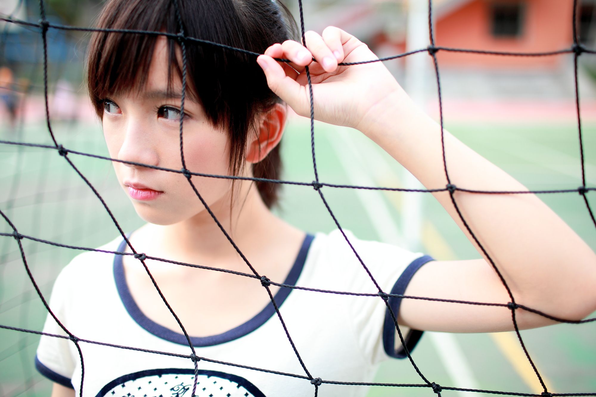 台湾美少女小敬/虞成敬《4套小清新外拍图片》写真合集-图4