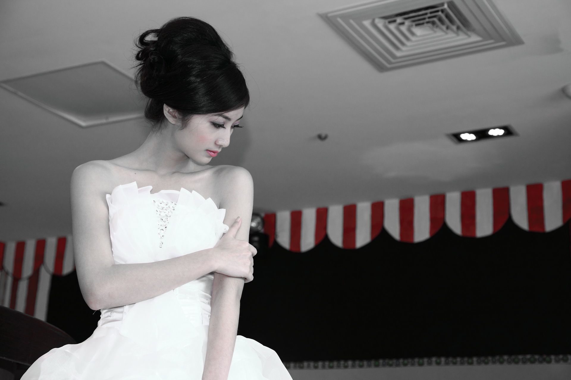 台湾气质美女Emily《唯美白色婚纱》-图13