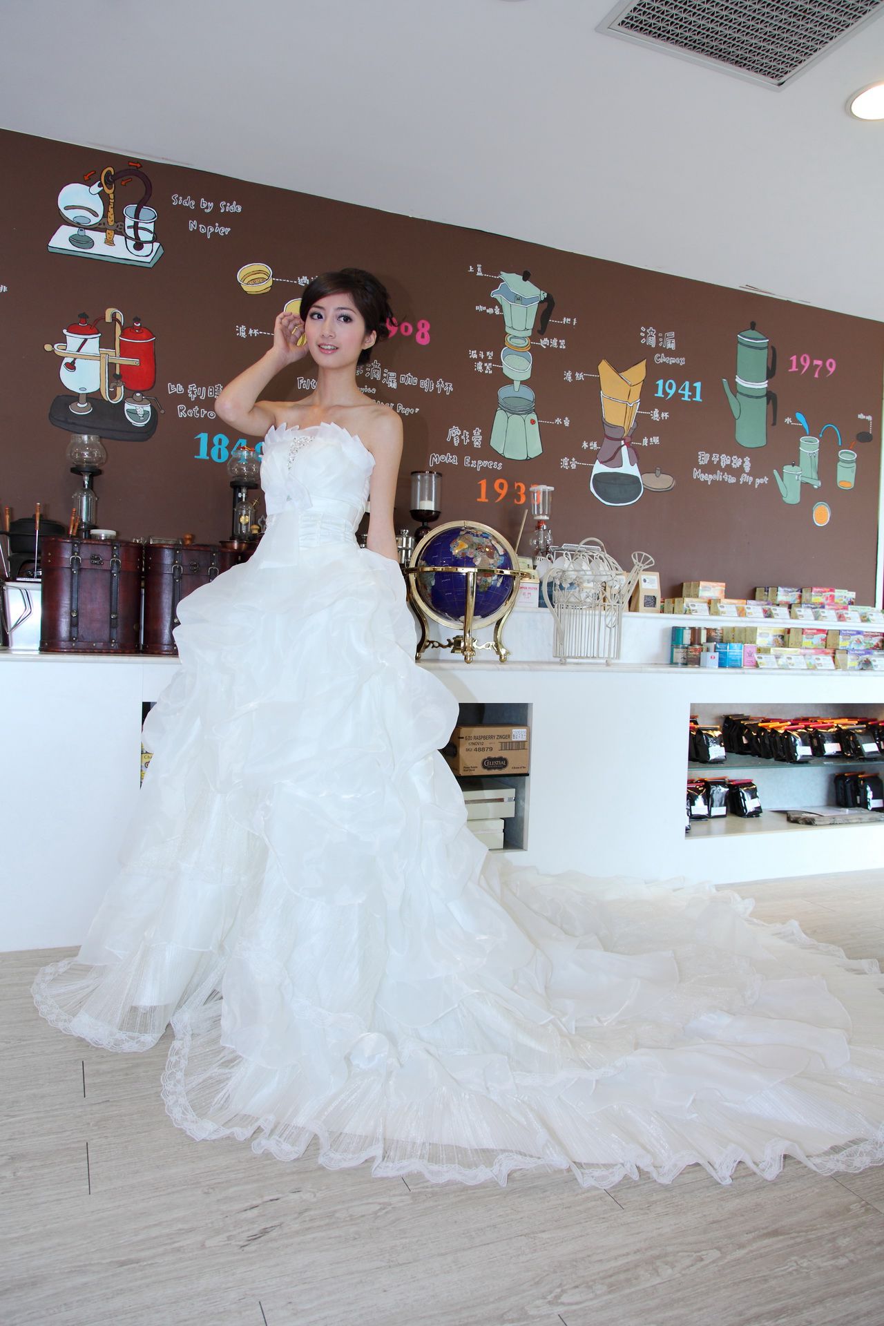台湾气质美女Emily《唯美白色婚纱》-图17