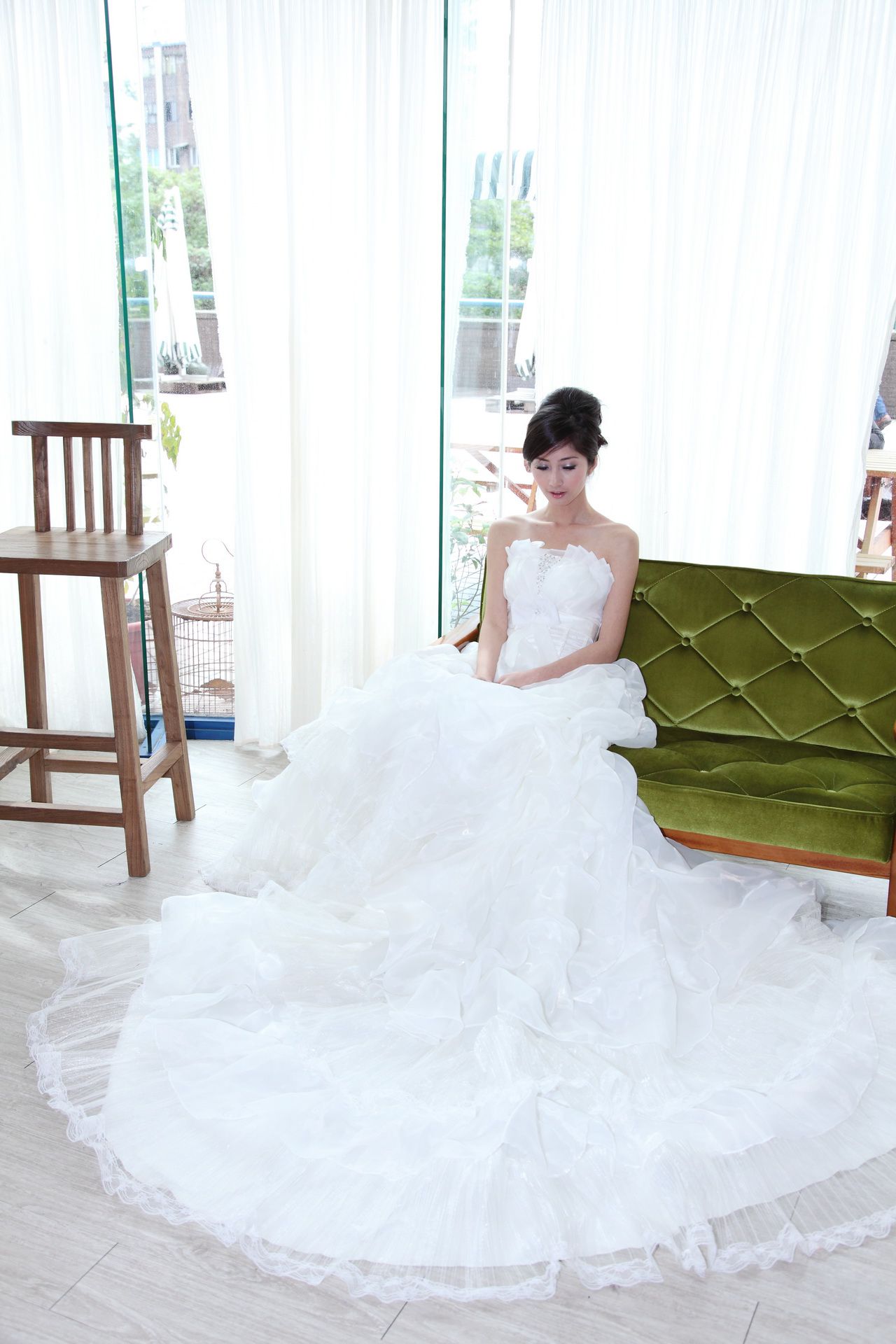 台湾气质美女Emily《唯美白色婚纱》-图34