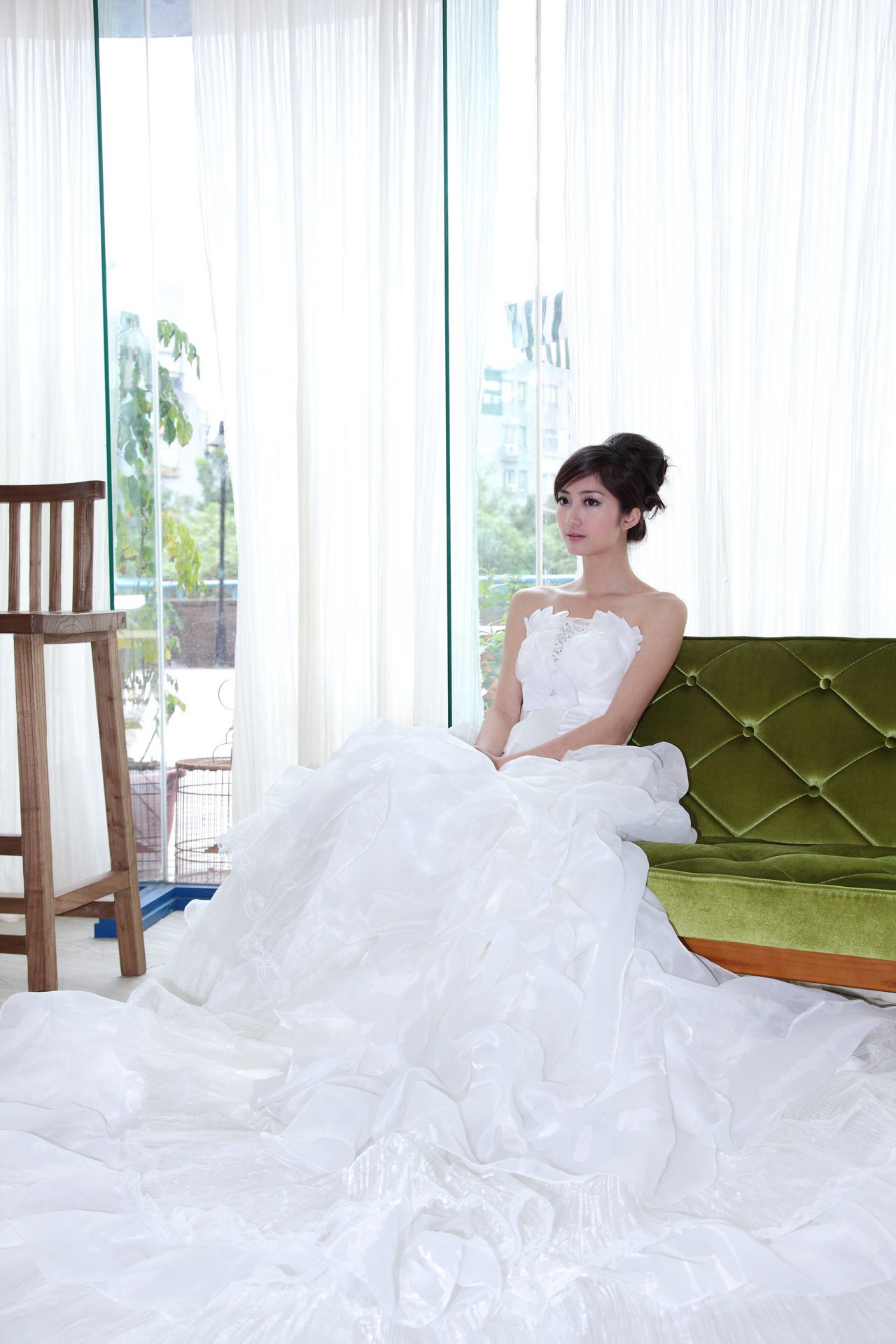 台湾气质美女Emily《唯美白色婚纱》-图36