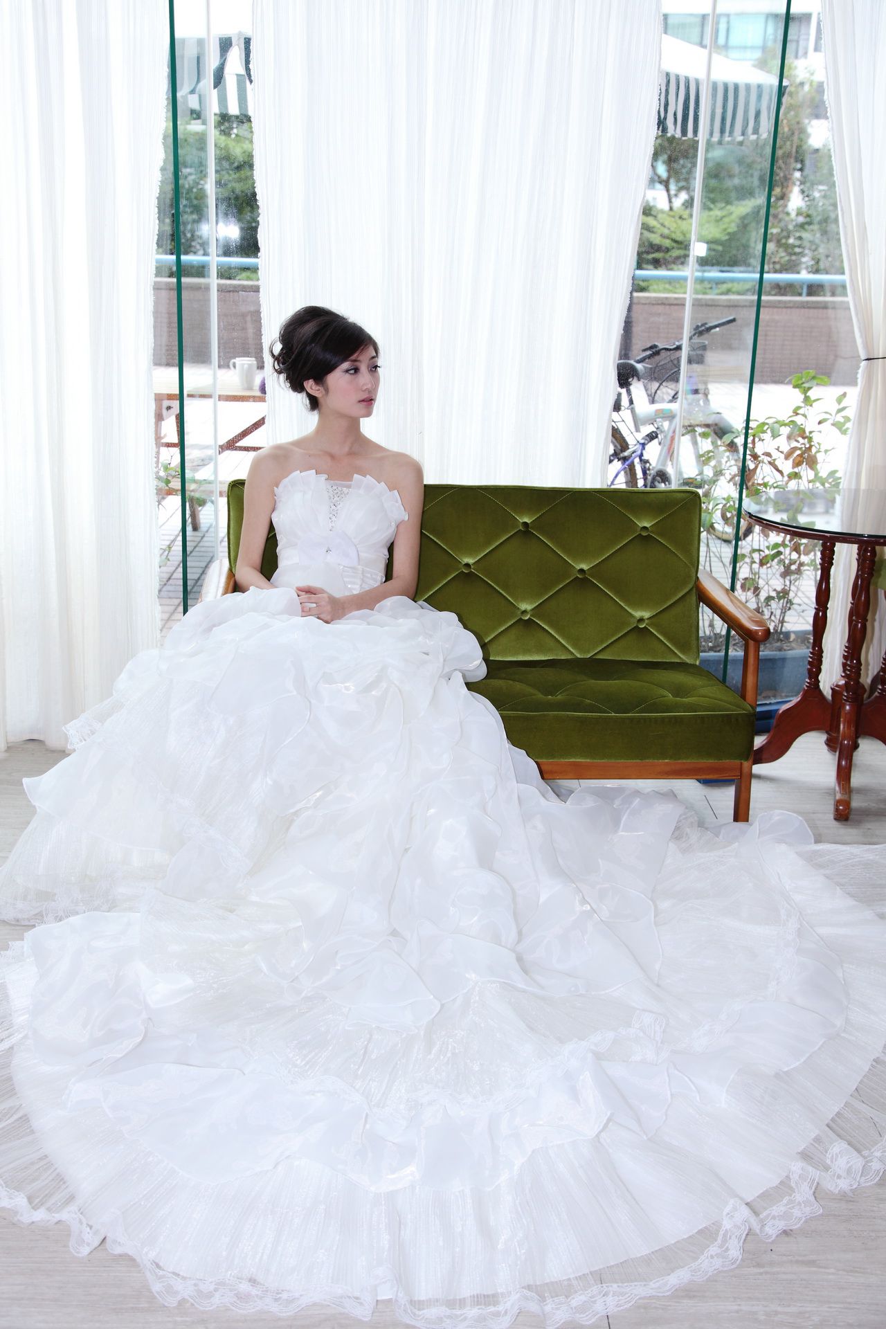 台湾气质美女Emily《唯美白色婚纱》-图38