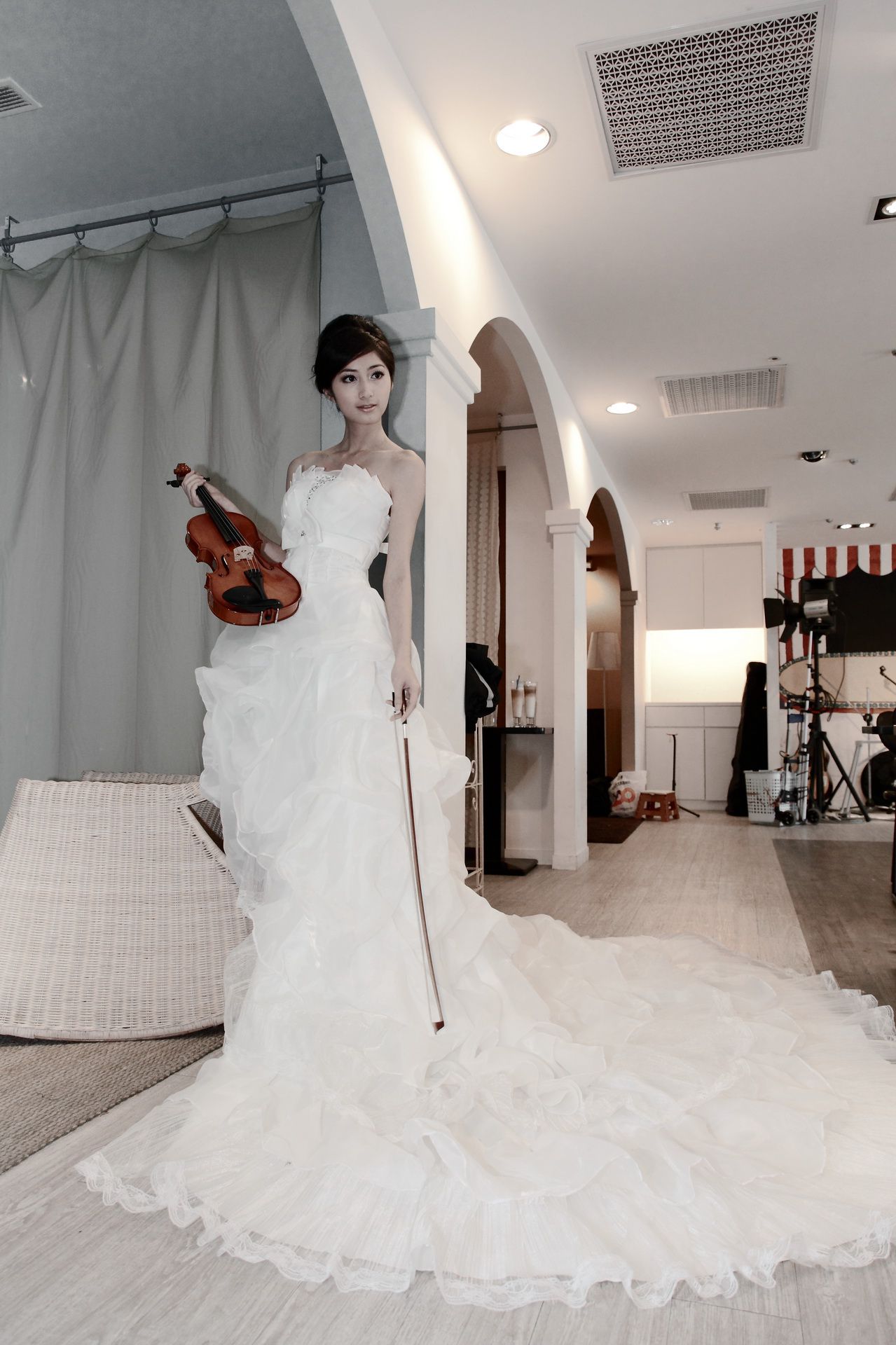 台湾气质美女Emily《唯美白色婚纱》-图6