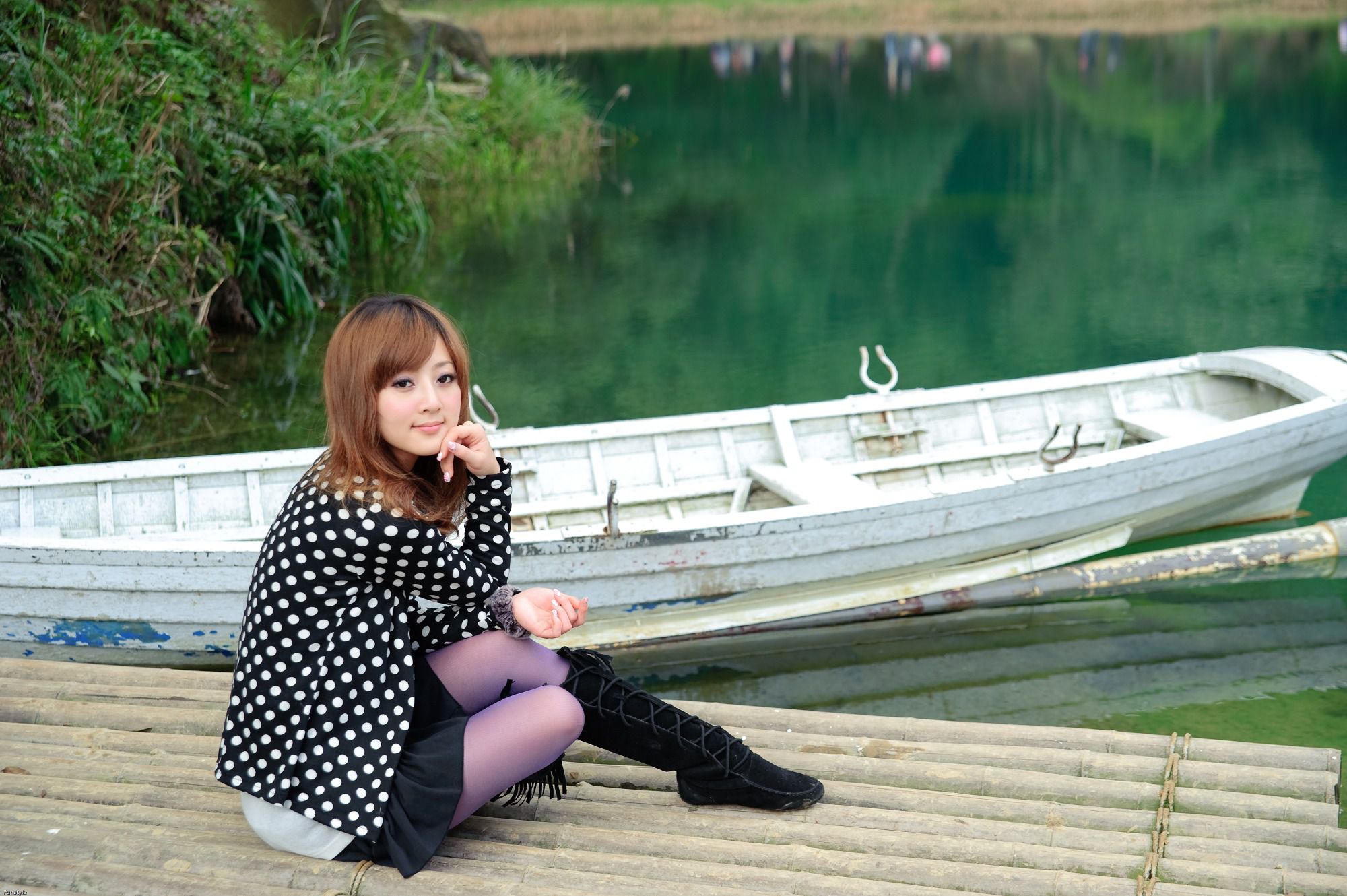 台湾女神果子MM《新山夢湖外拍》-图19