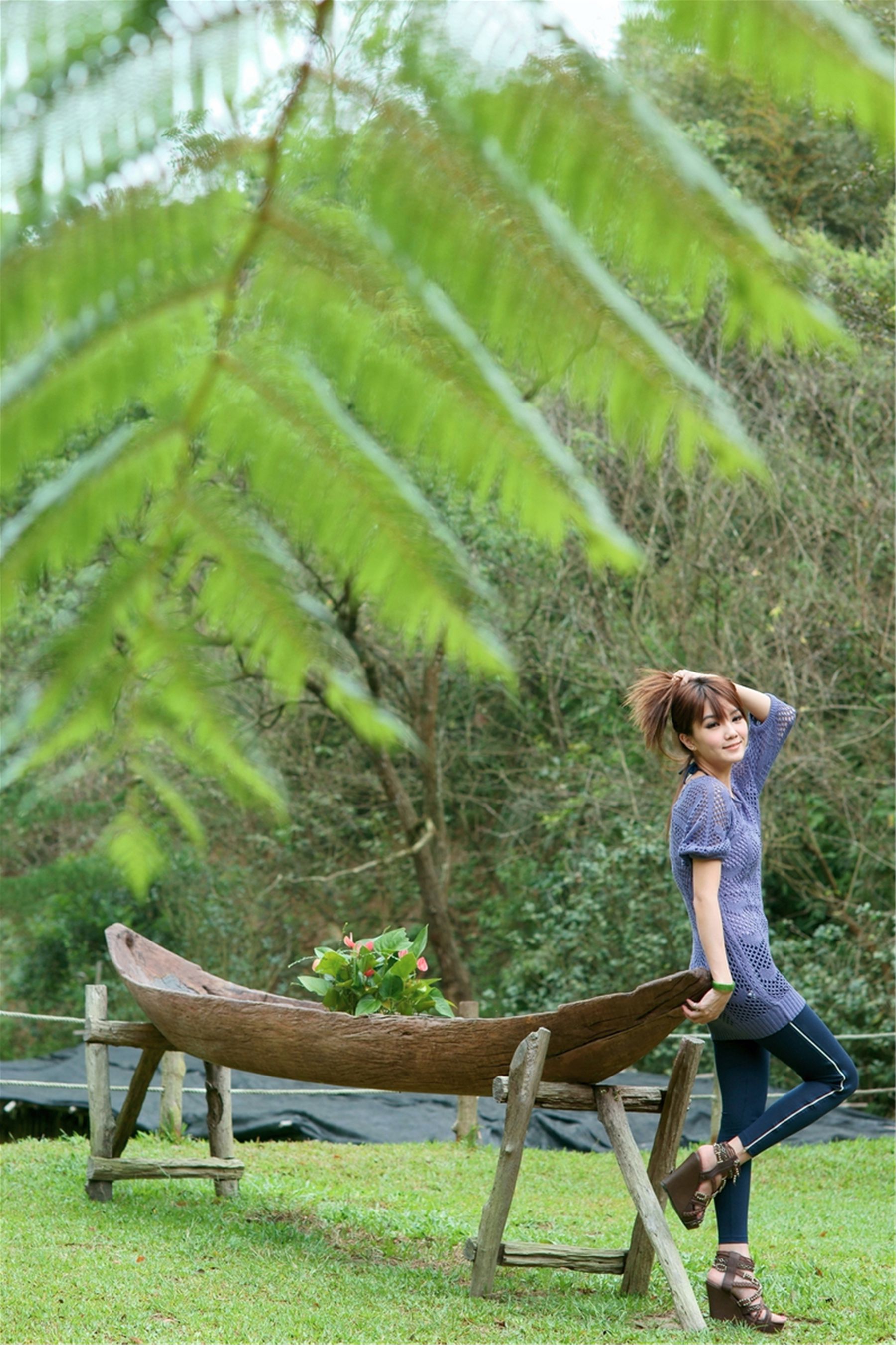 台湾美女模特小品/何品玫《缘叶方舟外拍》-图4