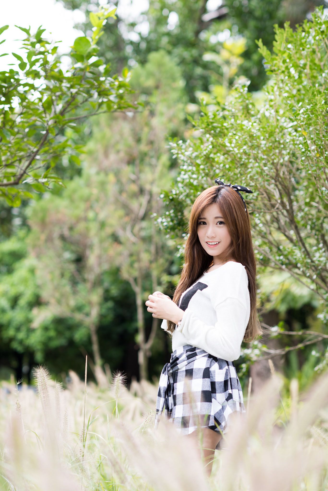 宅男女神张楚珊《外拍甜美蝴蝶节妹子》-图19