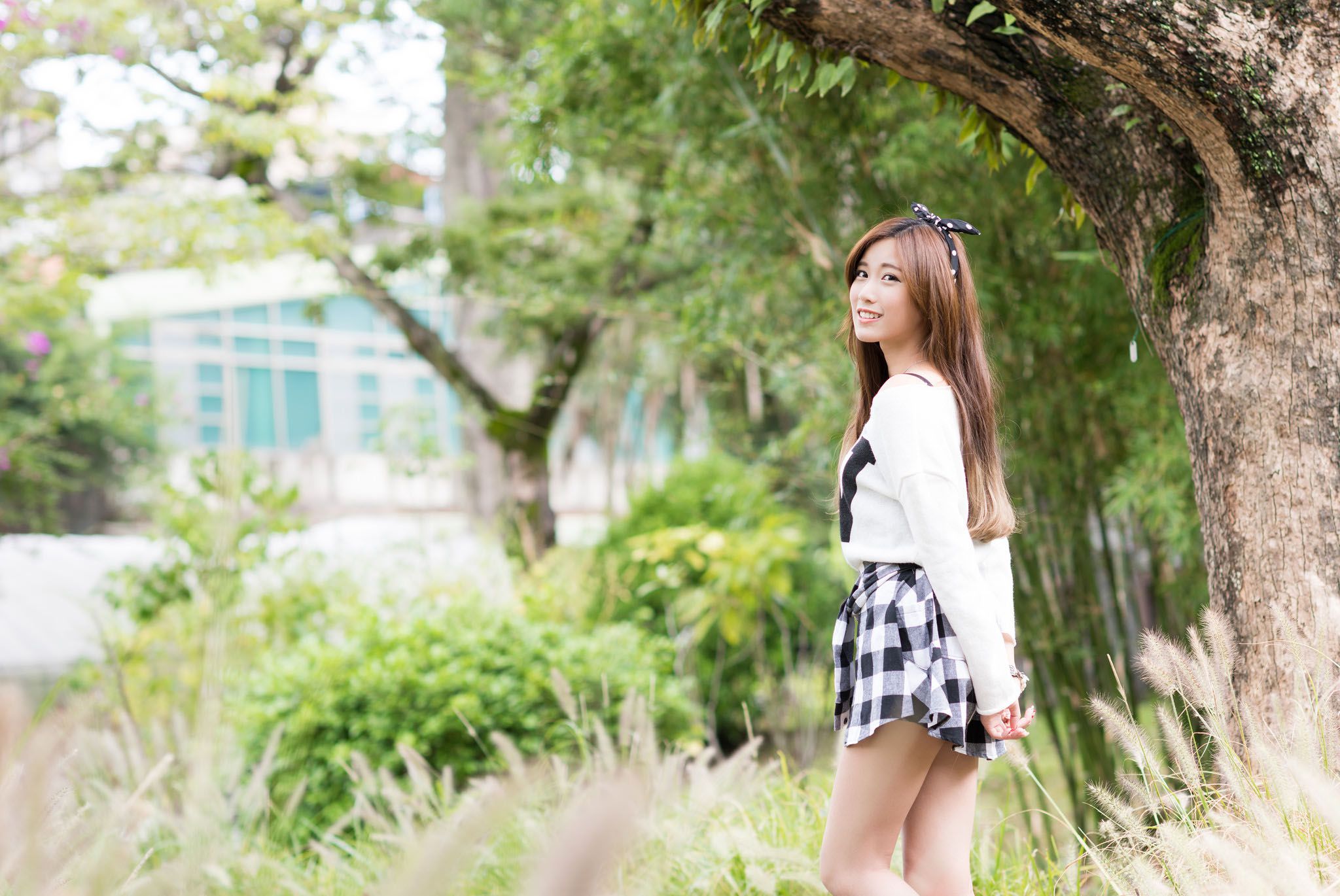 宅男女神张楚珊《外拍甜美蝴蝶节妹子》-图34