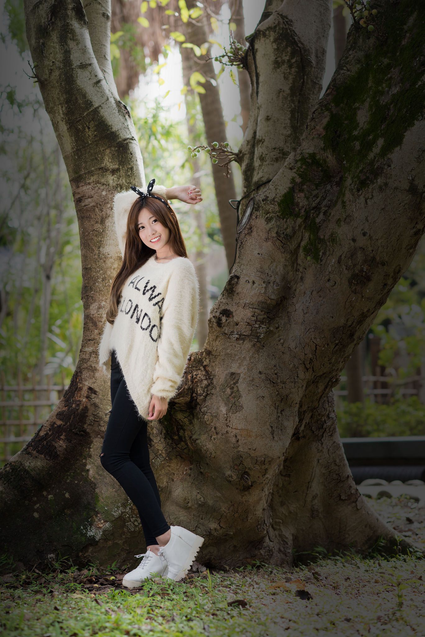 宅男女神张楚珊《外拍甜美蝴蝶节妹子》-图47