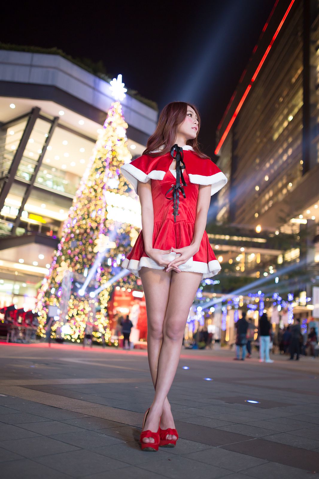 Winnie小雪/庄咏惠《圣诞小短裙夜拍》-图18