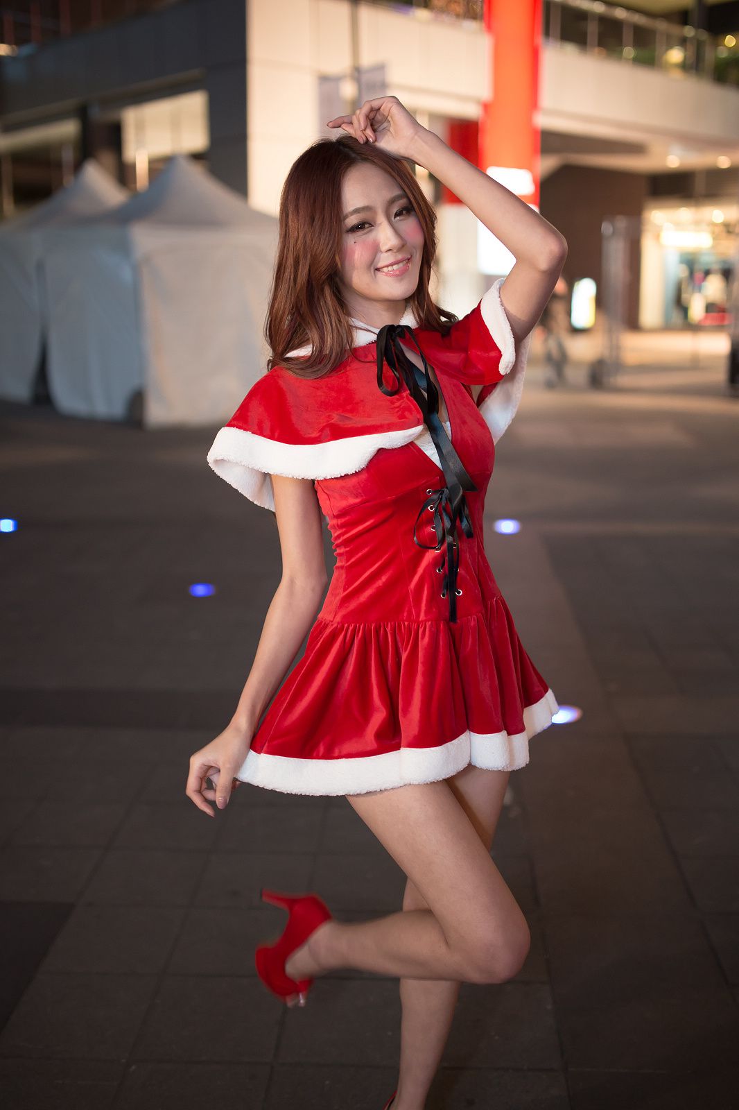 Winnie小雪/庄咏惠《圣诞小短裙夜拍》-图35