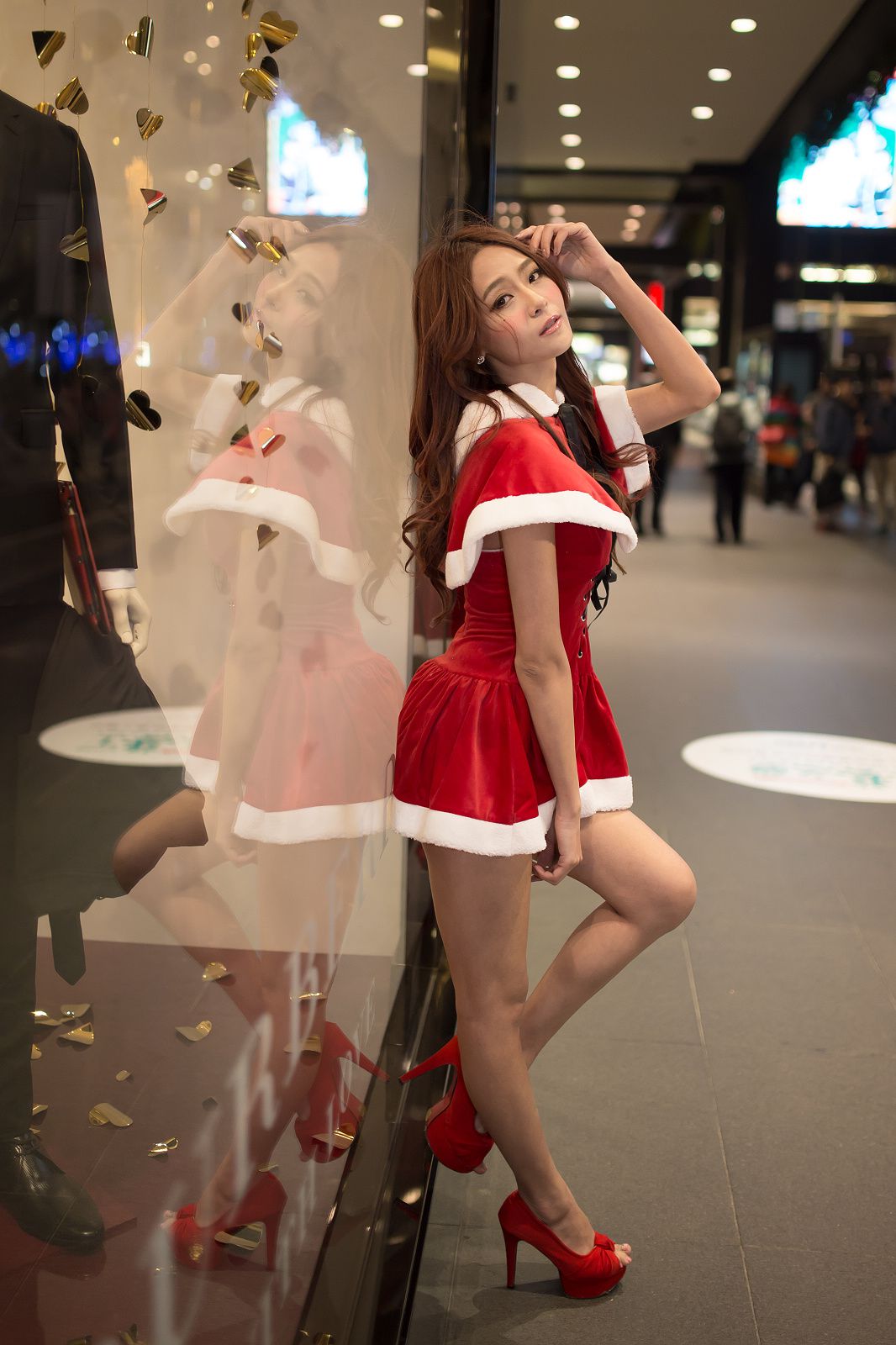 Winnie小雪/庄咏惠《圣诞小短裙夜拍》-图45