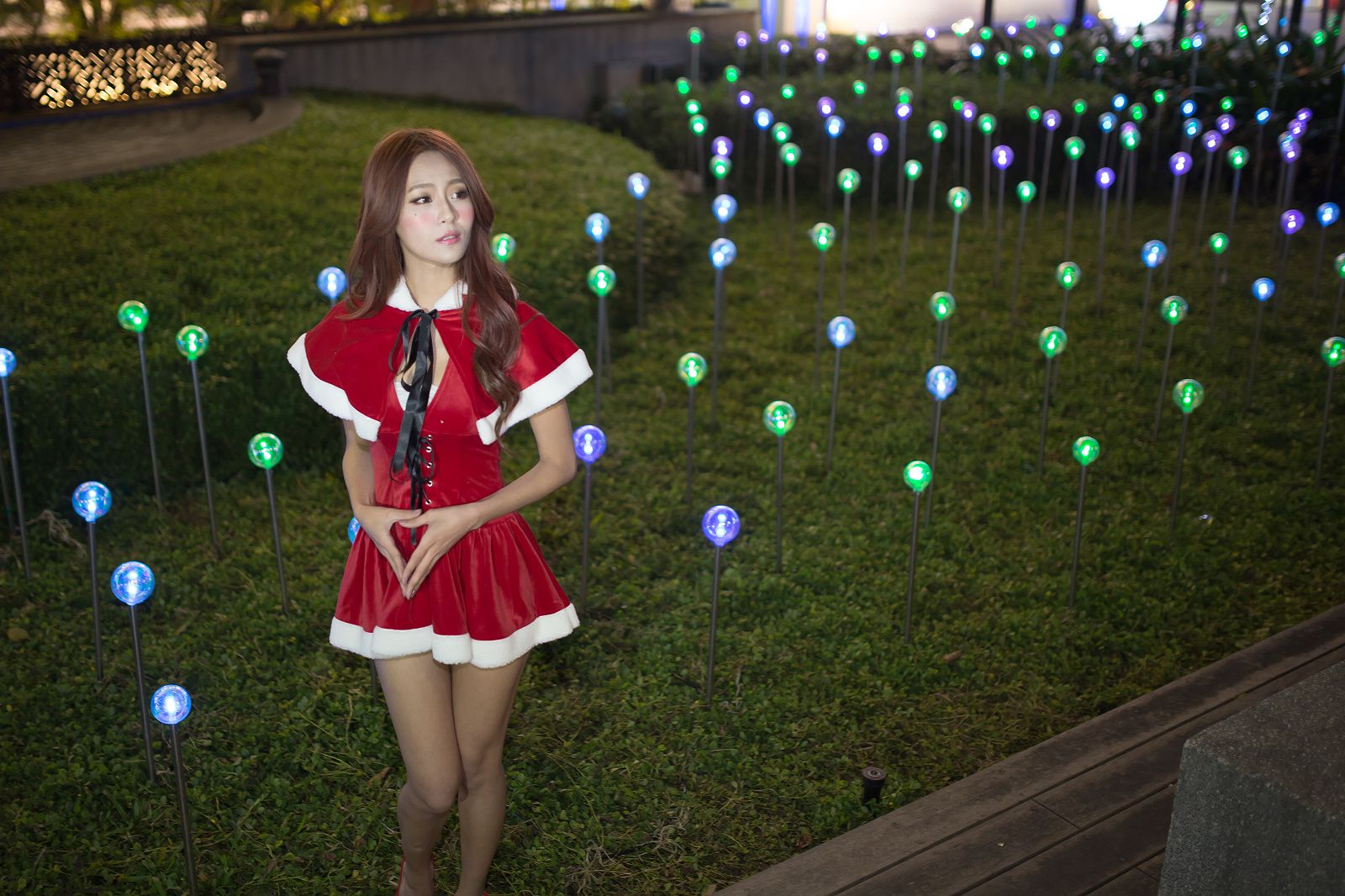 Winnie小雪/庄咏惠《圣诞小短裙夜拍》-图59