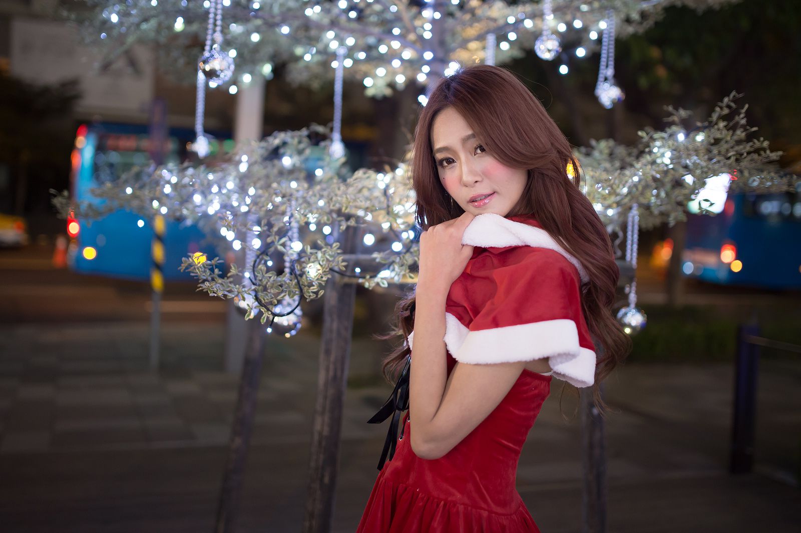 Winnie小雪/庄咏惠《圣诞小短裙夜拍》-图75