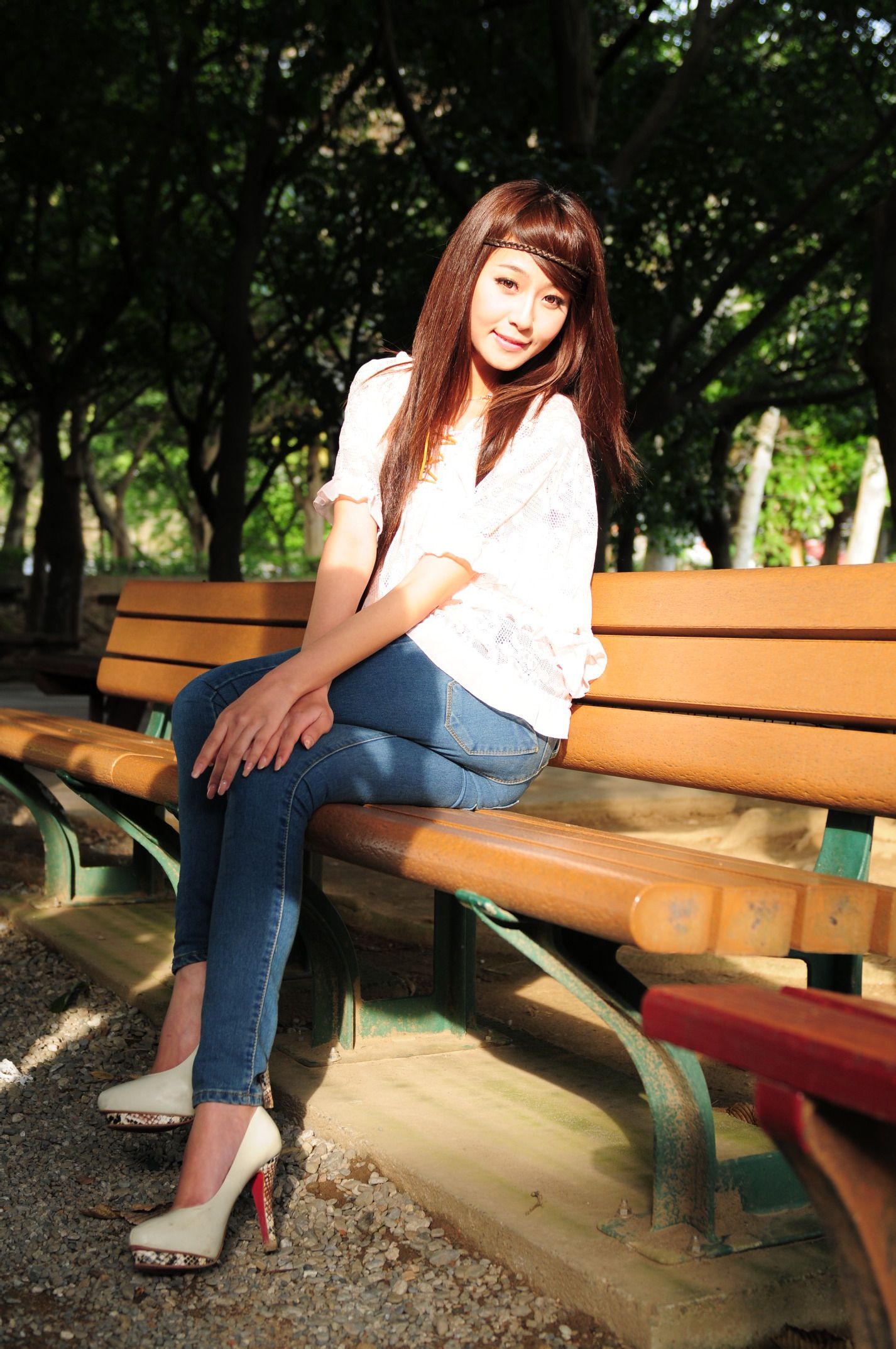 winnie小雪/庄温妮《紧身牛仔裤系列外拍》-图11