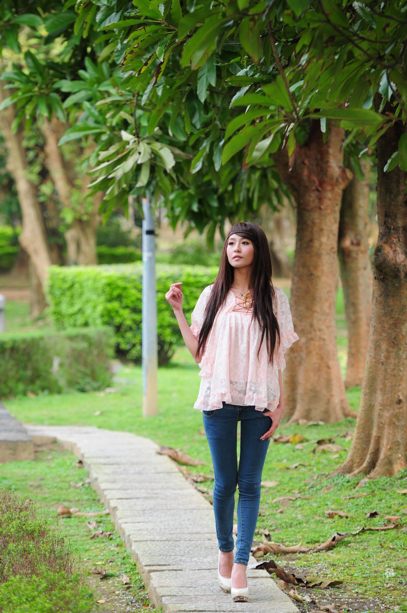 winnie小雪/庄温妮《紧身牛仔裤系列外拍》-图28