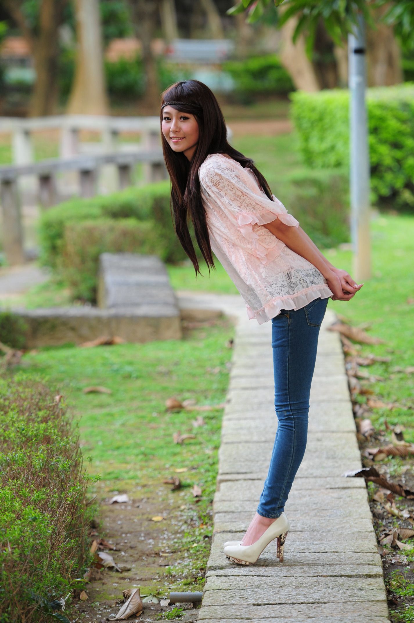 winnie小雪/庄温妮《紧身牛仔裤系列外拍》-图36