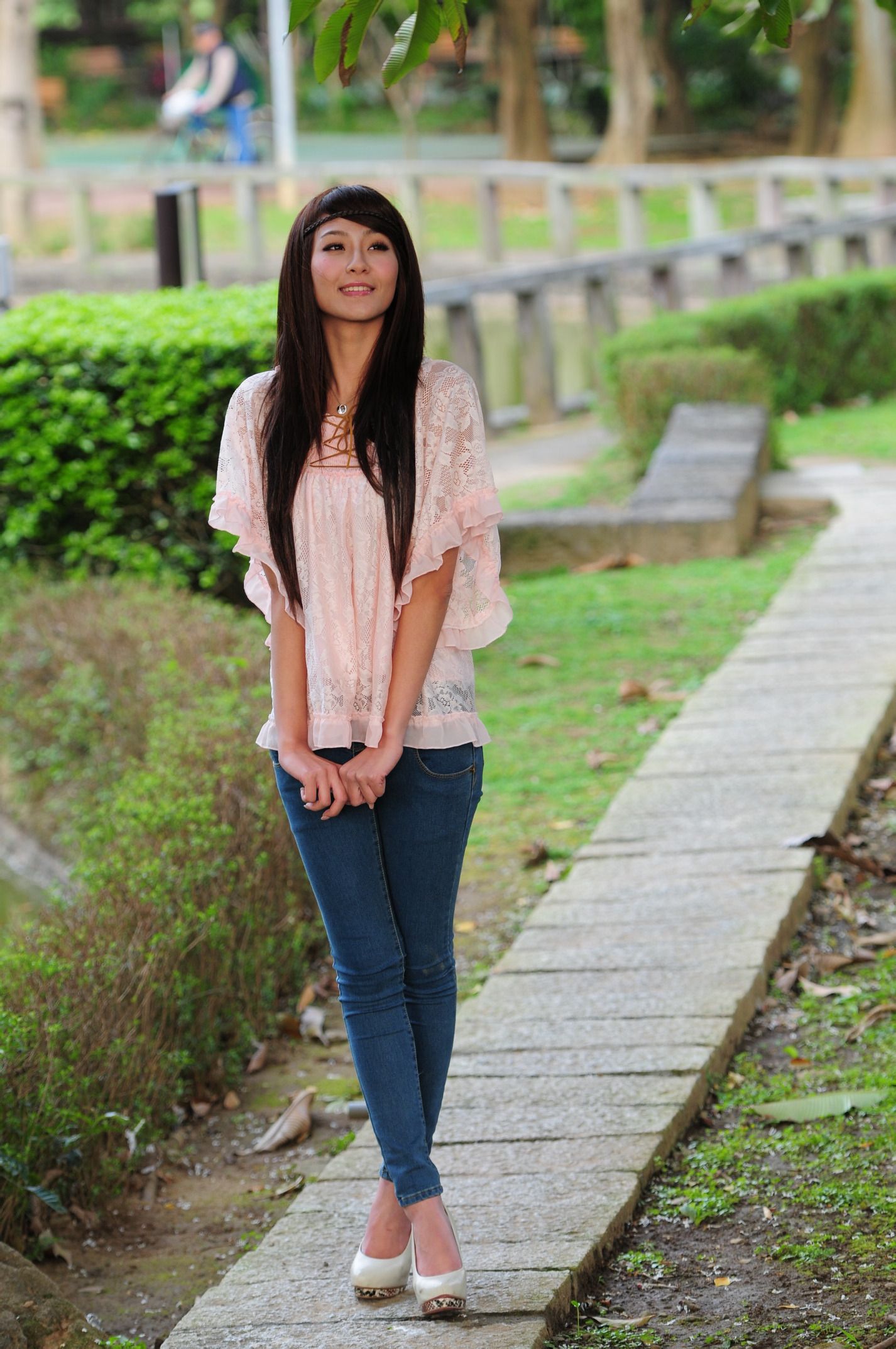 winnie小雪/庄温妮《紧身牛仔裤系列外拍》-图37