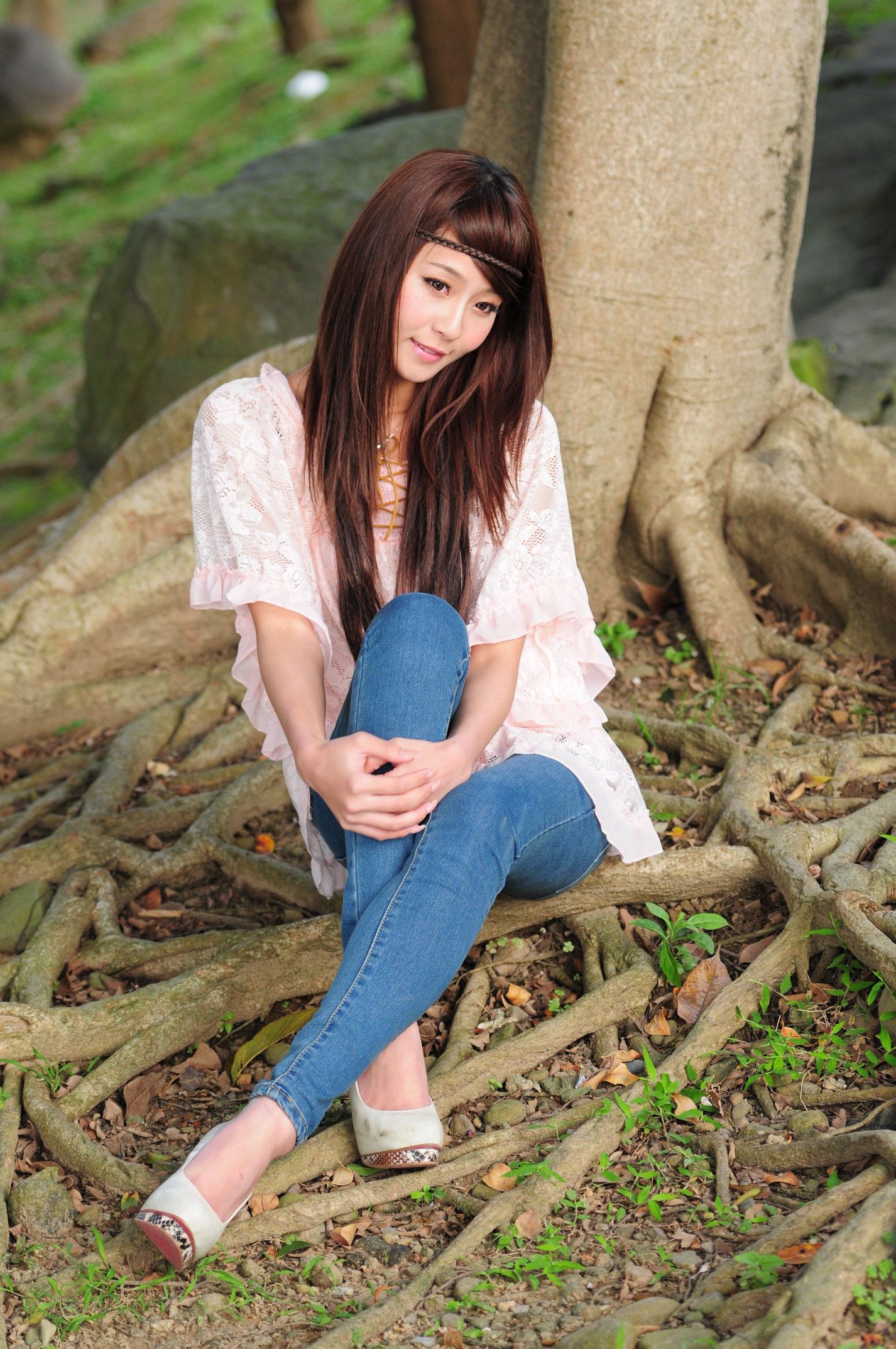 winnie小雪/庄温妮《紧身牛仔裤系列外拍》-图38