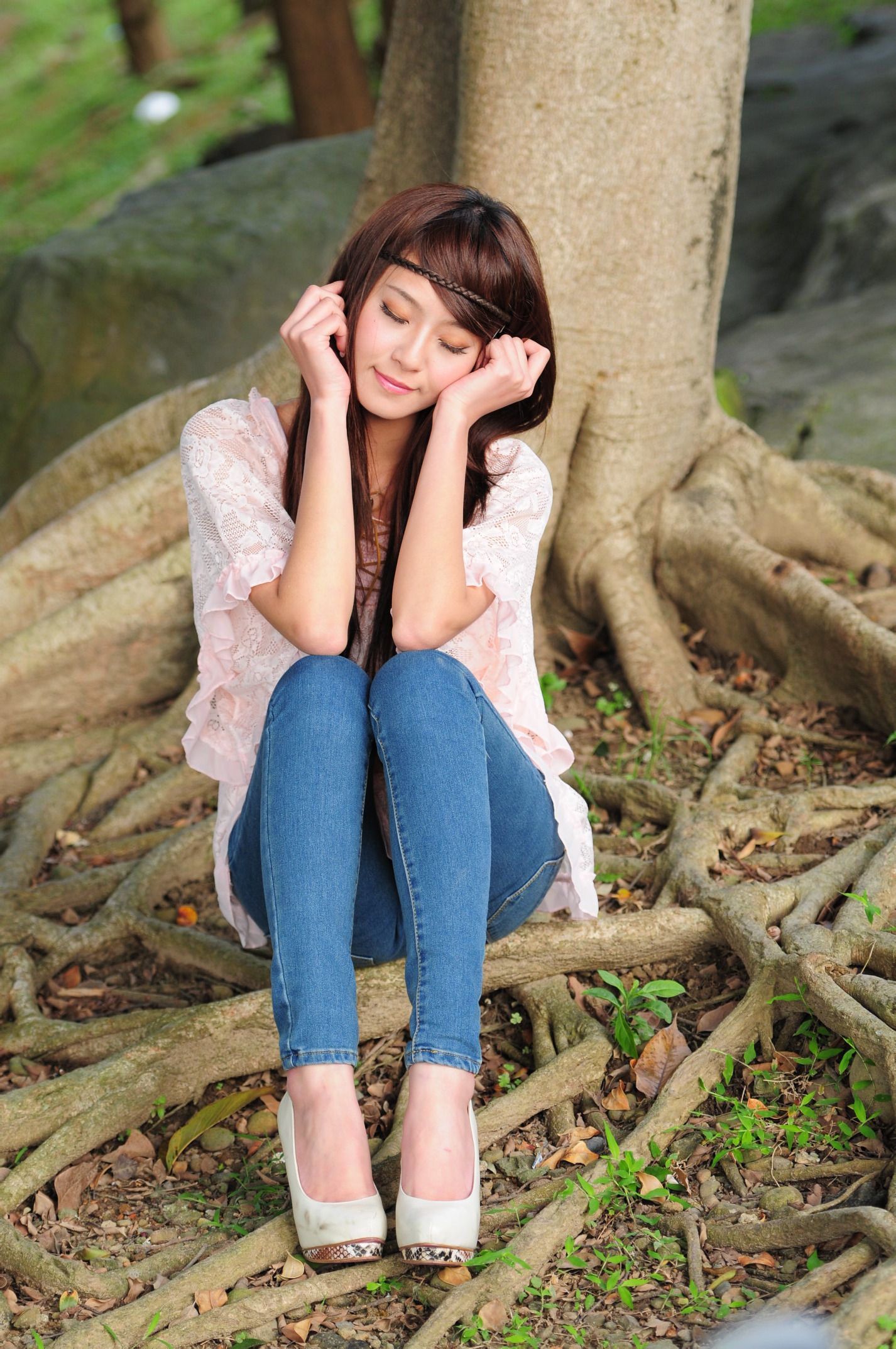 winnie小雪/庄温妮《紧身牛仔裤系列外拍》-图40