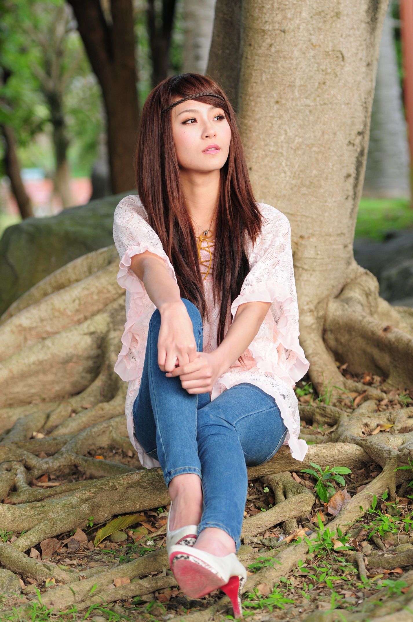 winnie小雪/庄温妮《紧身牛仔裤系列外拍》-图41