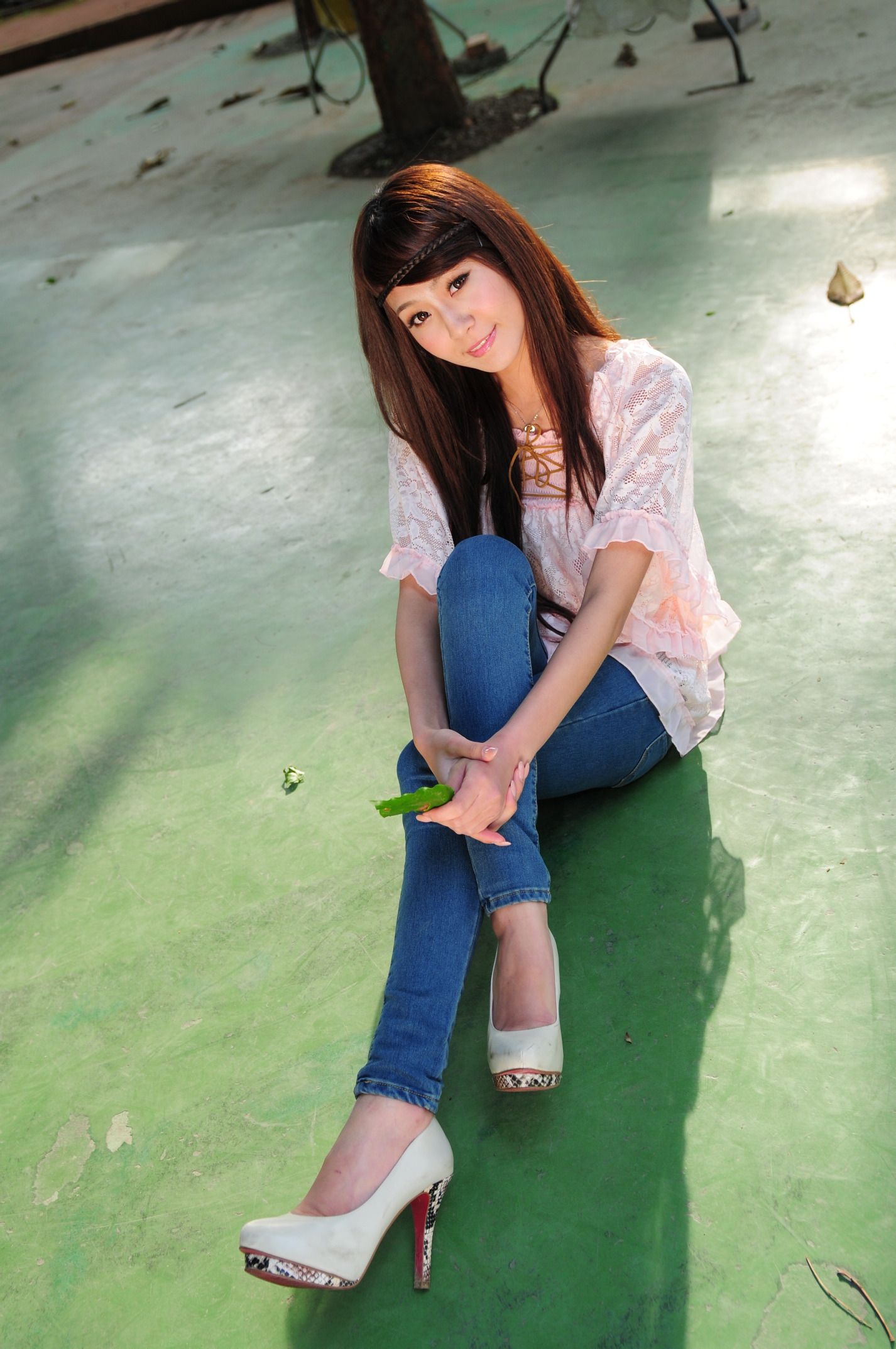 winnie小雪/庄温妮《紧身牛仔裤系列外拍》-图7