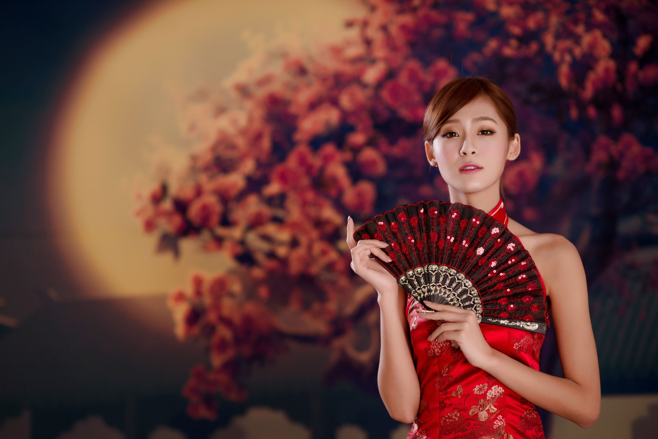 台湾女神Winnie小雪《古典红色旗袍》-图21