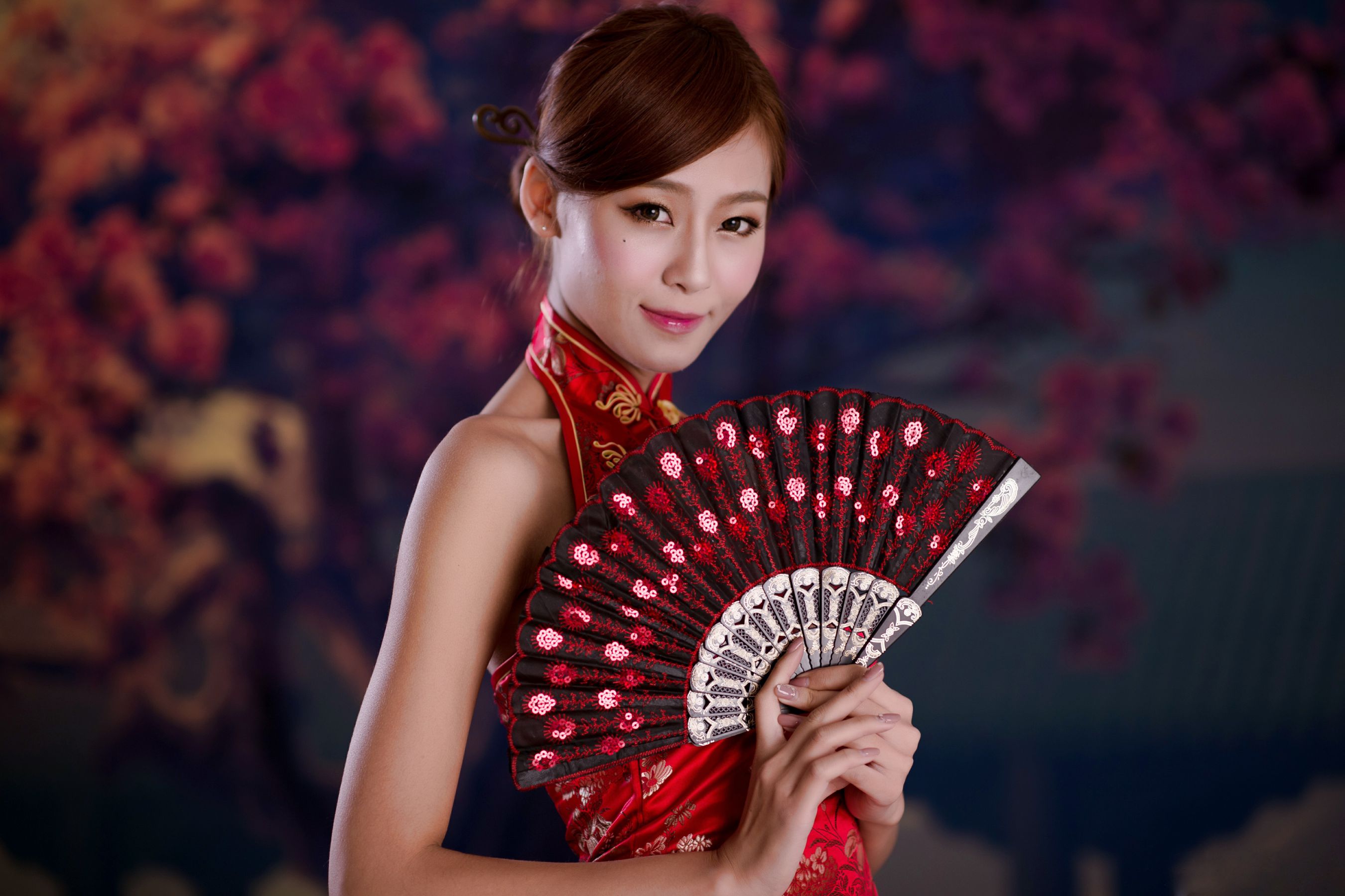 台湾女神Winnie小雪《古典红色旗袍》-图23