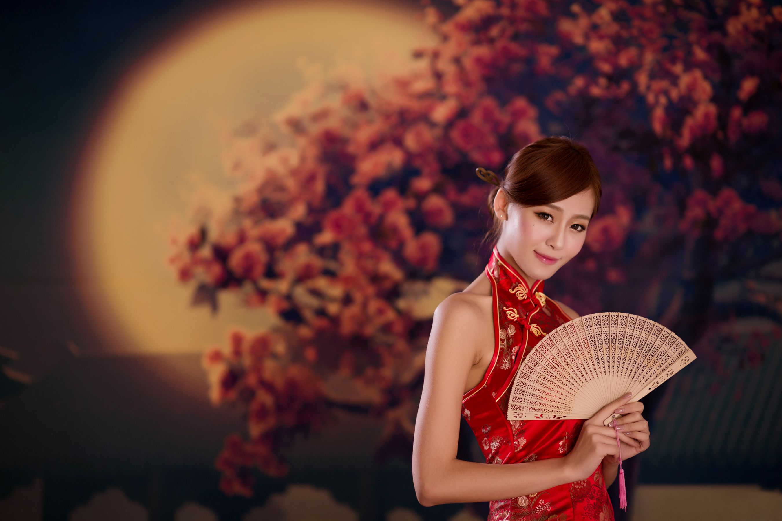 台湾女神Winnie小雪《古典红色旗袍》-图32