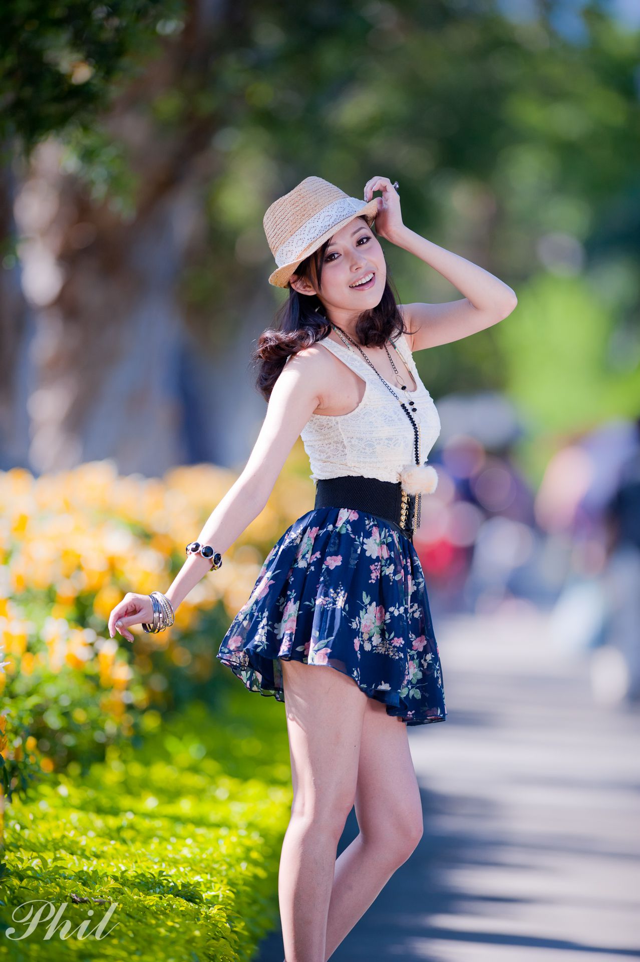 Beautyleg腿模Avy《连衣裙公园外拍》-图11