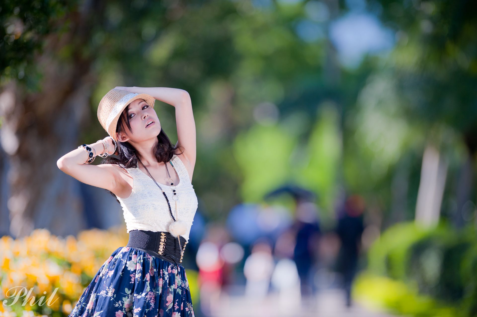 Beautyleg腿模Avy《连衣裙公园外拍》-图13