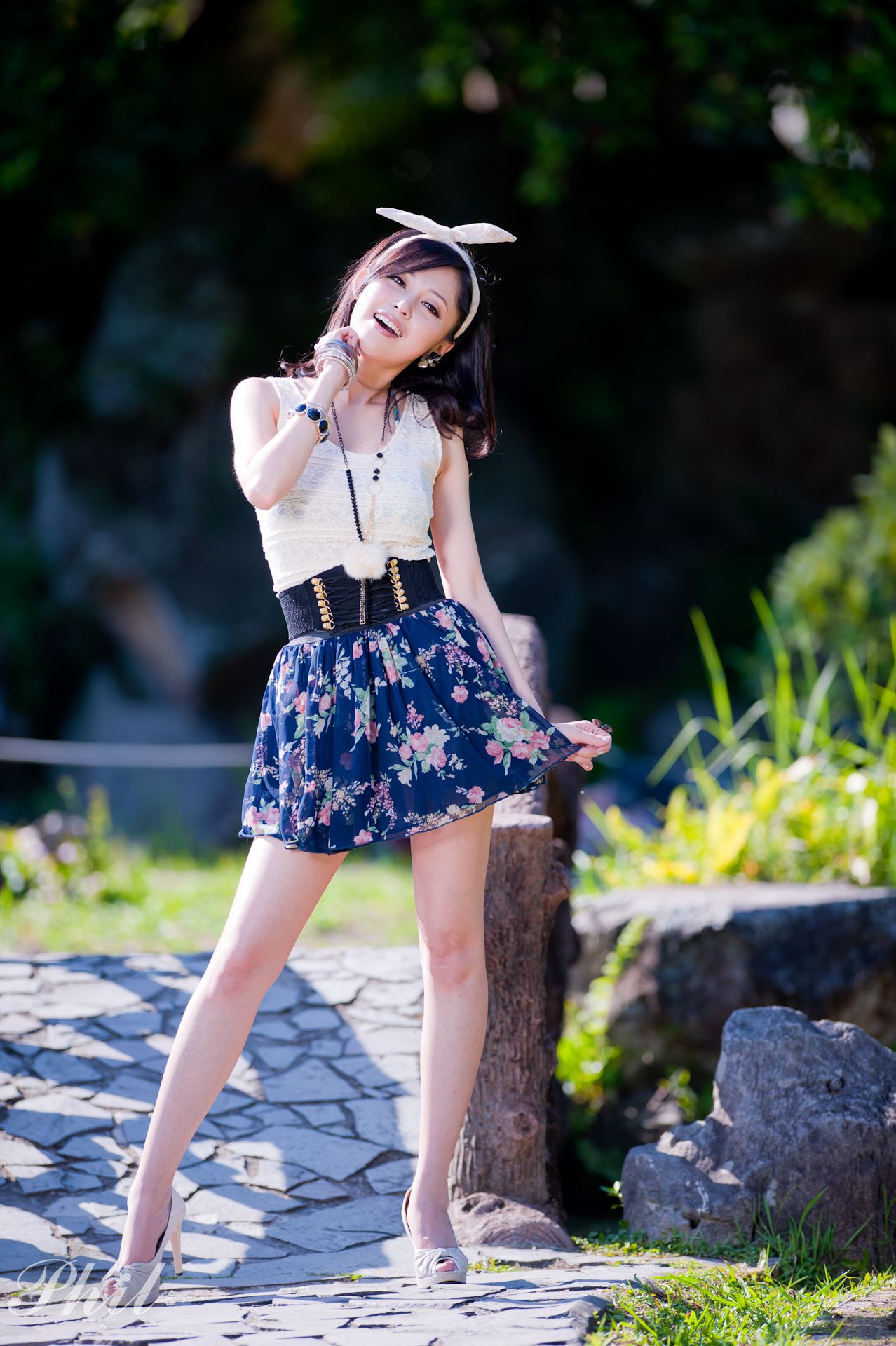 Beautyleg腿模Avy《连衣裙公园外拍》-图22