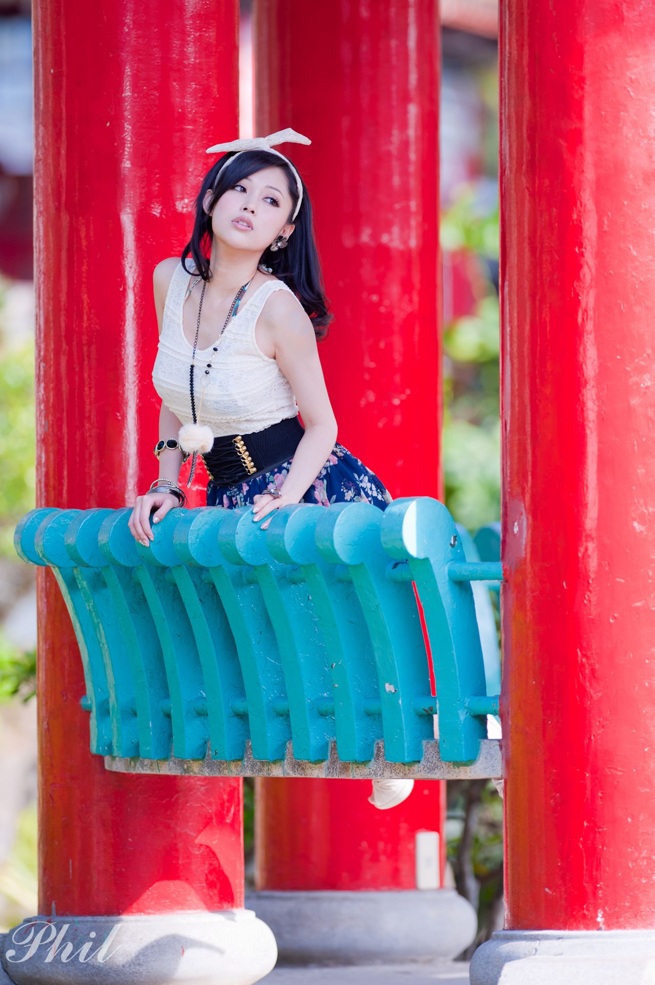 Beautyleg腿模Avy《连衣裙公园外拍》-图25