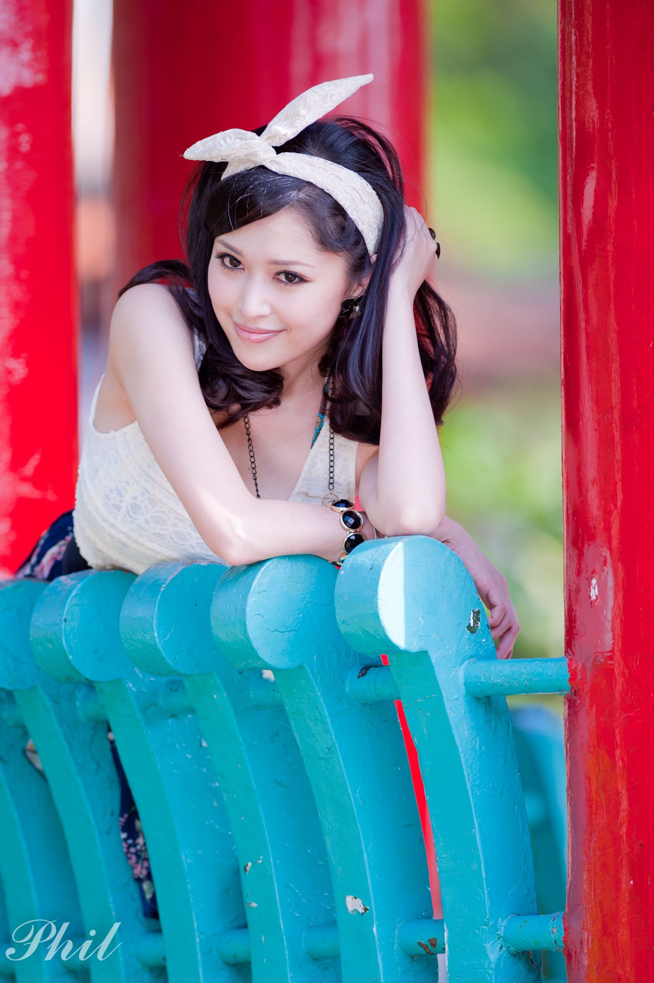 Beautyleg腿模Avy《连衣裙公园外拍》-图27