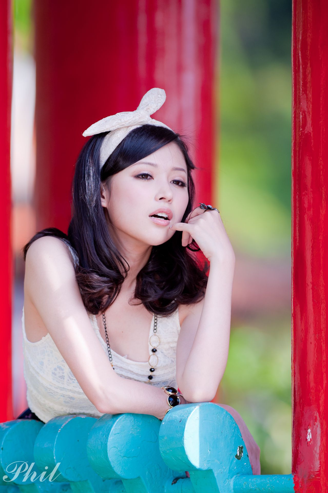 Beautyleg腿模Avy《连衣裙公园外拍》-图31